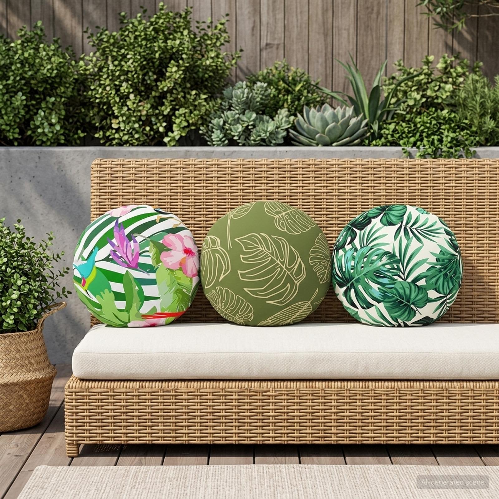 Federa 2 pcs HEERLEN Multicolore Ø 30 cm Poliestere