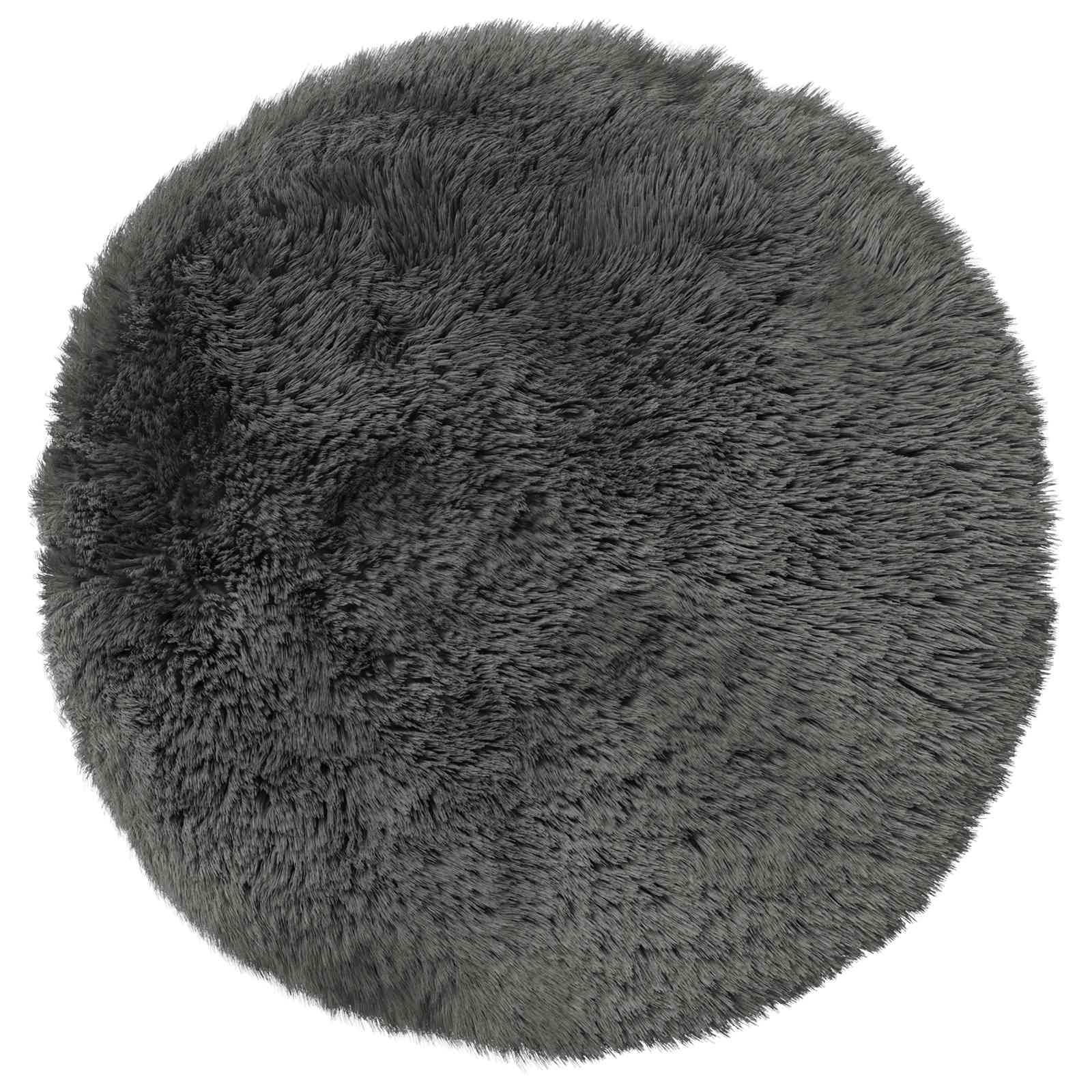 Federa 2 pcs HEERLEN Grigio Chiaro Ø 30 cm Fleece PV