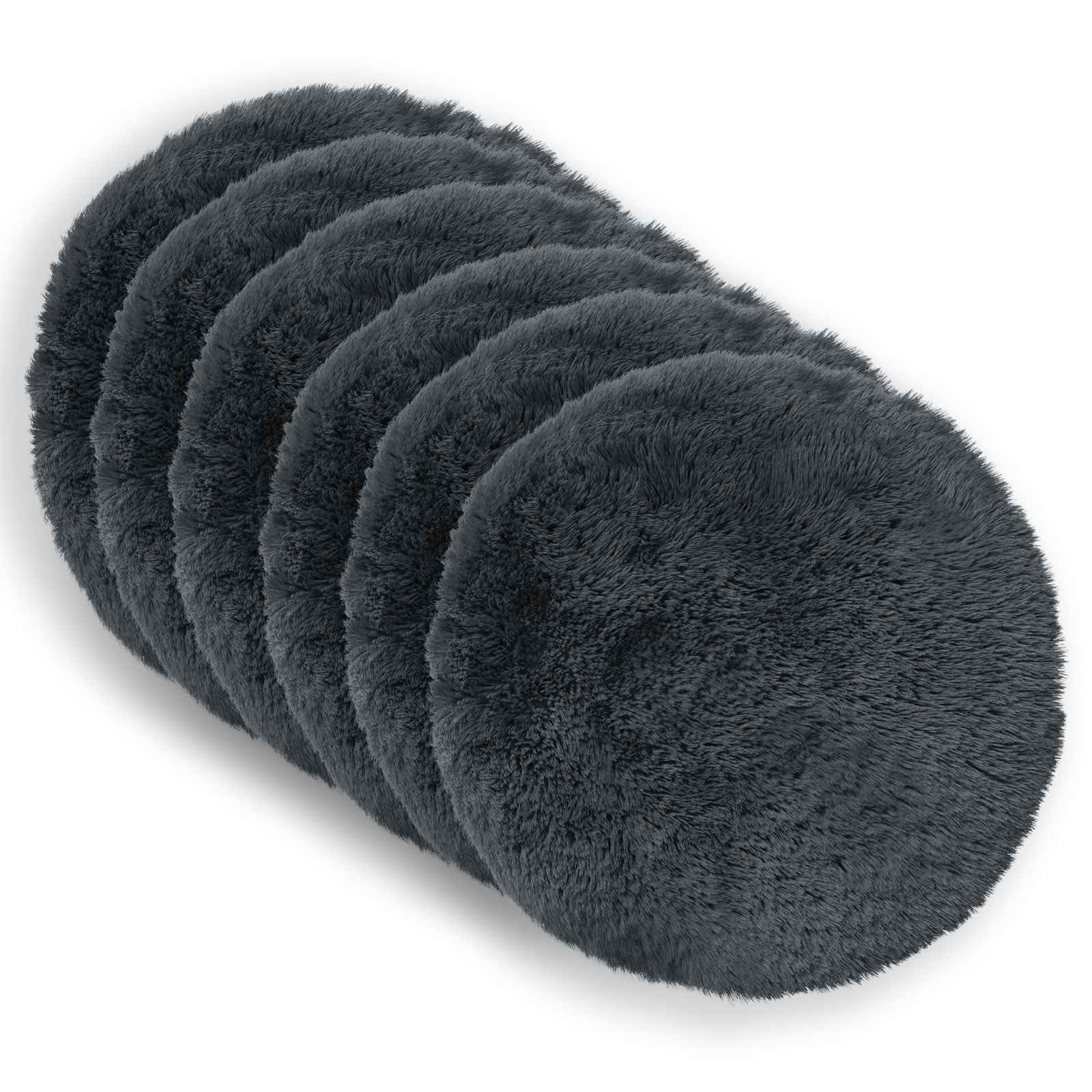 Federa 6 pcs HEERLEN Antracite Ø 30 cm Fleece PV
