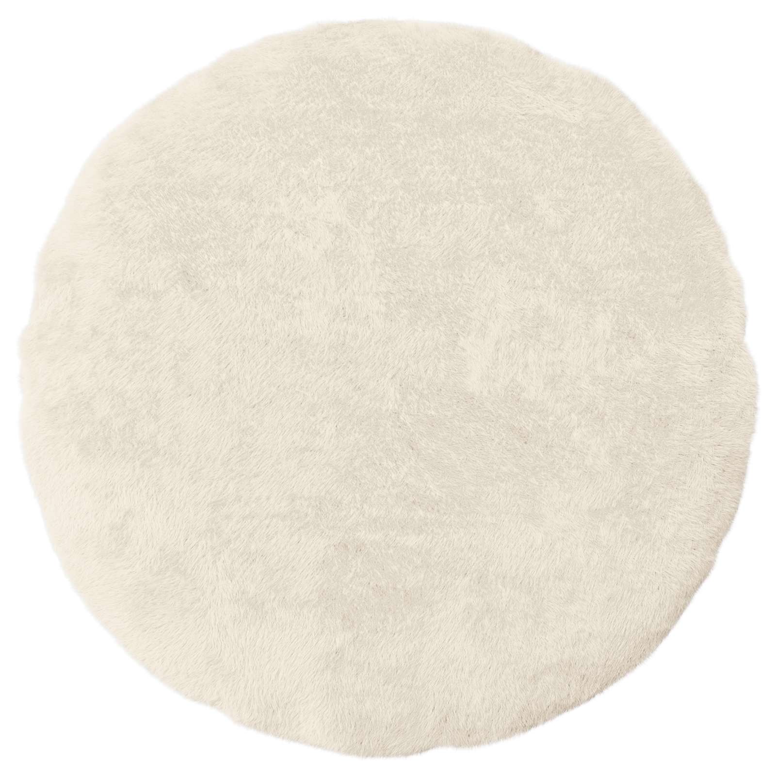 Federa 6 pz HEERLEN Bianco Ø 30 cm Pelliccia di Coniglio Finta