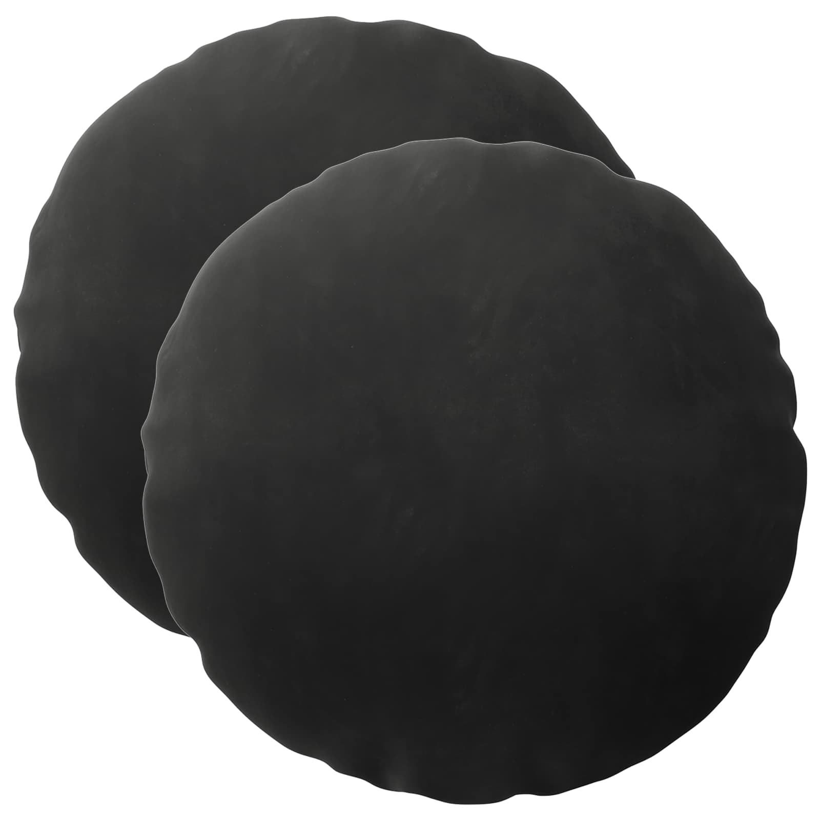 Federa 2 pcs HEERLEN Nero Ø 40 cm Velluto