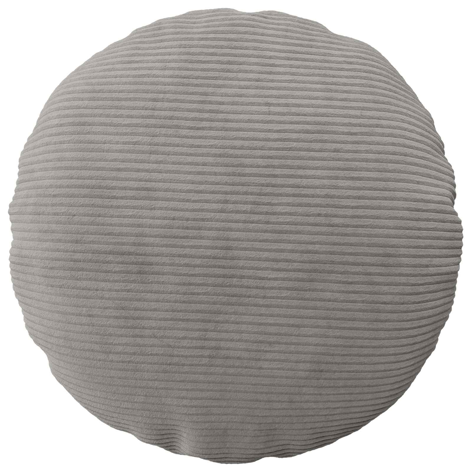 Federa 2 pcs HEERLEN Grigio Chiaro Ø 40 cm corduroy