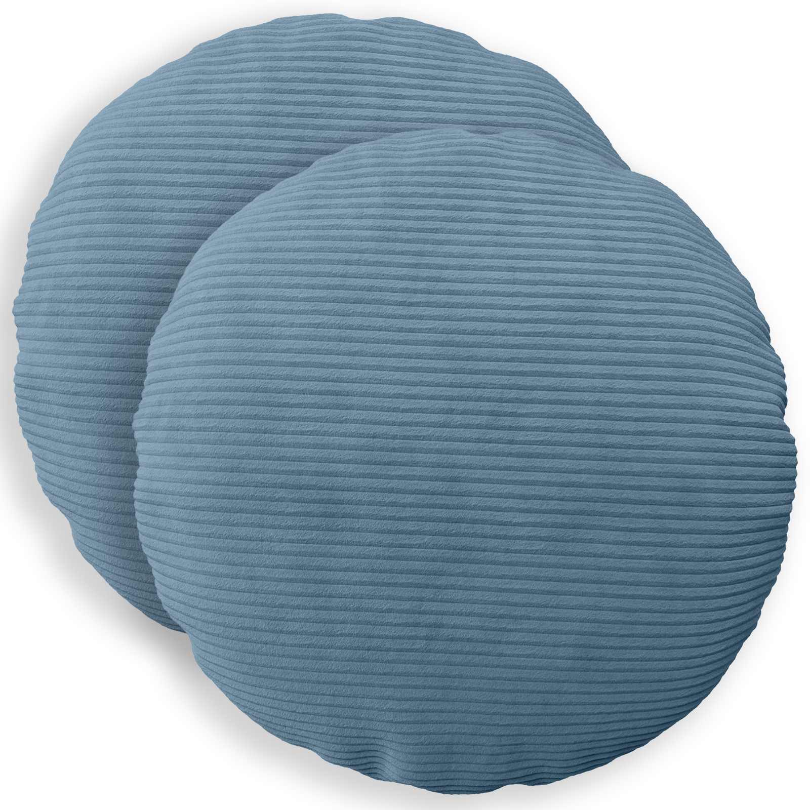 Federa 2 pcs HEERLEN Blu Ø 40 cm corduroy