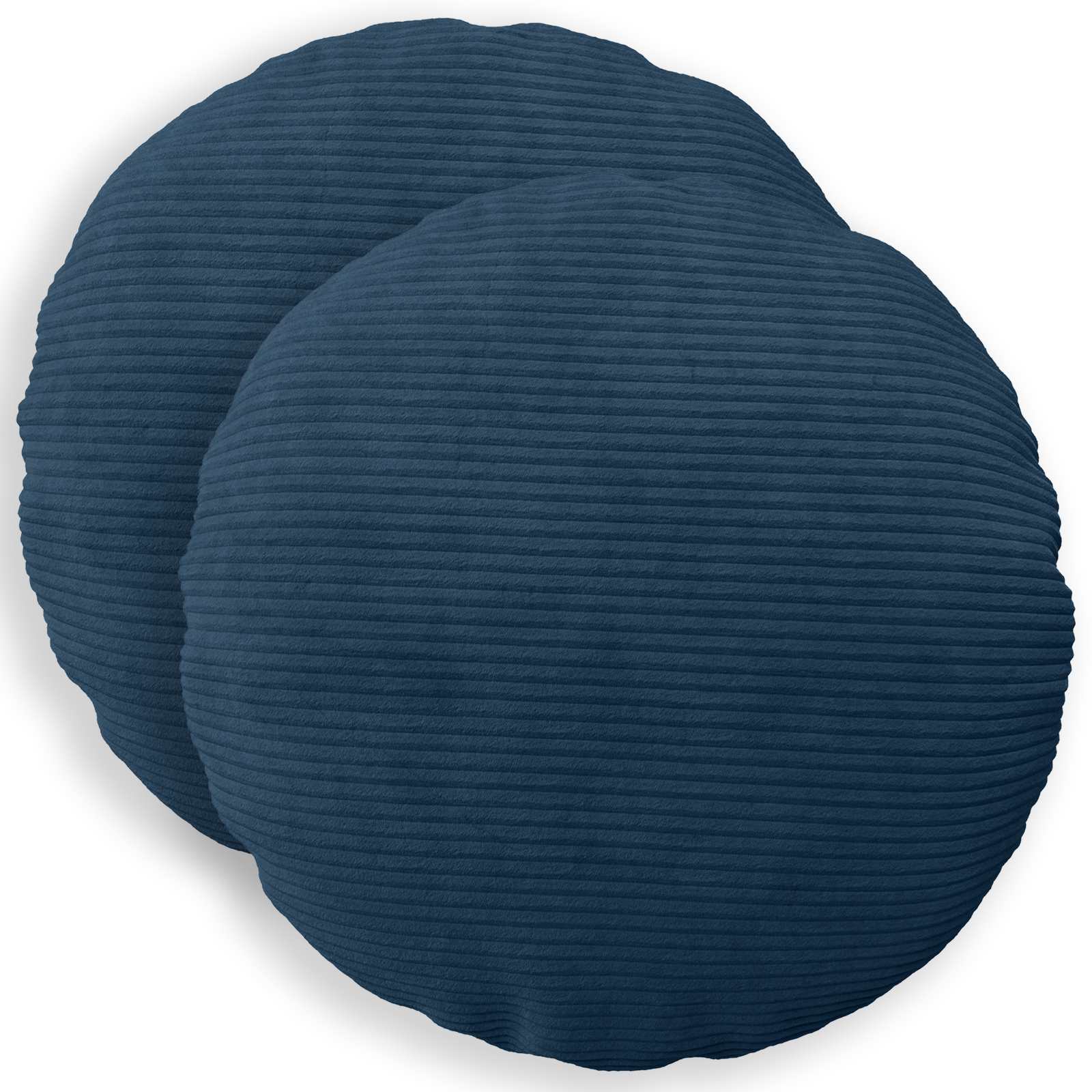 Federa 2 pcs HEERLEN Blu navy Ø 40 cm corduroy