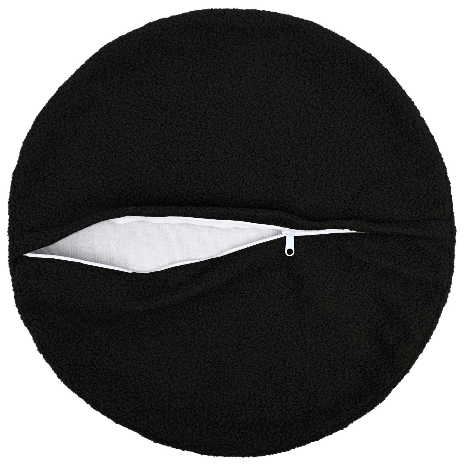 Federa 2 pcs HEERLEN Nero Ø 40 cm Bouclé