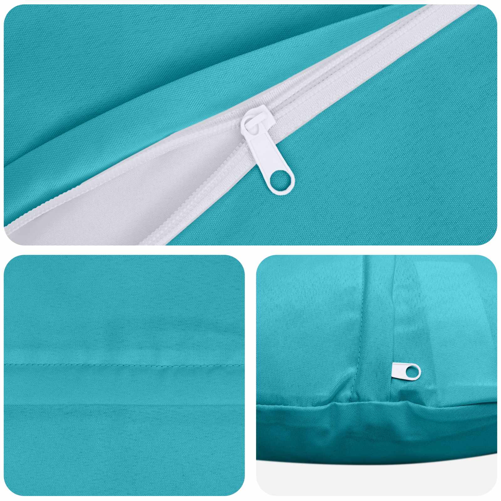 Federa 2 pcs HEERLEN Turchese Ø 40 cm Poliestere