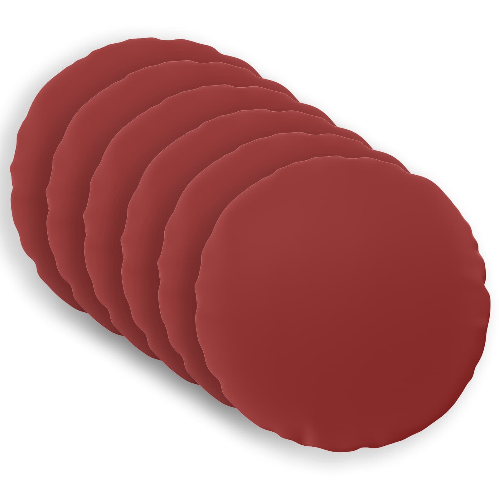 Federa 6 pcs HEERLEN Rosso Vino Ø 40 cm Poliestere