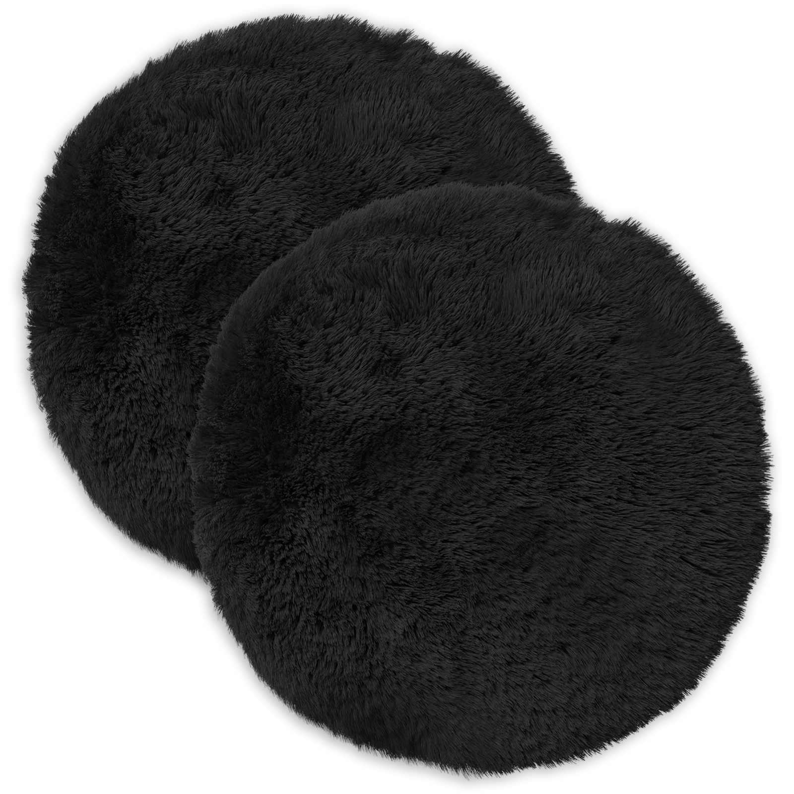 Federa 2 pcs HEERLEN Nero Ø 40 cm Fleece PV