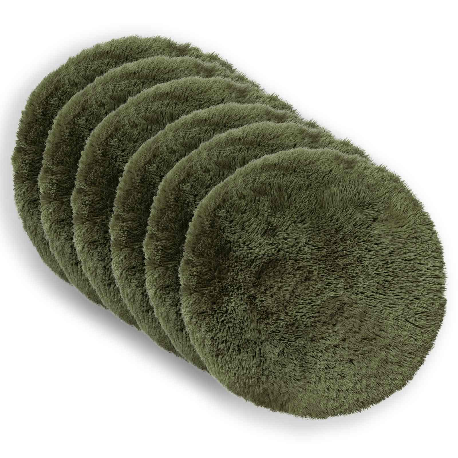 Federa 6 pcs HEERLEN Verde Ø 40 cm Fleece PV