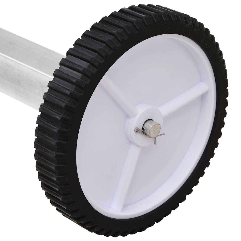 Rullo di Copertura per Piscina con Base in Acciaio Inox