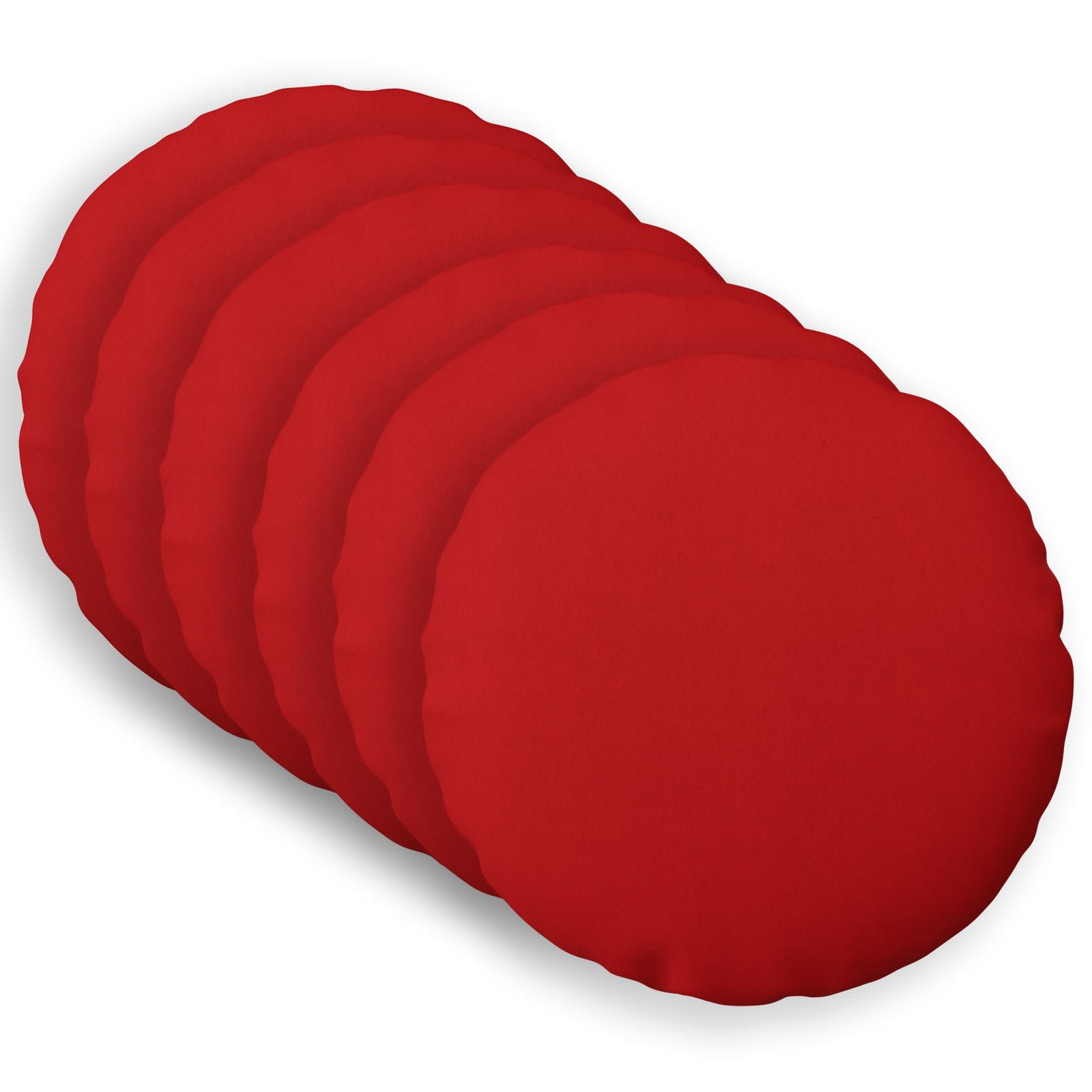 Federa 6 pz HEERLEN Rosso Ø 50 cm Tessuto