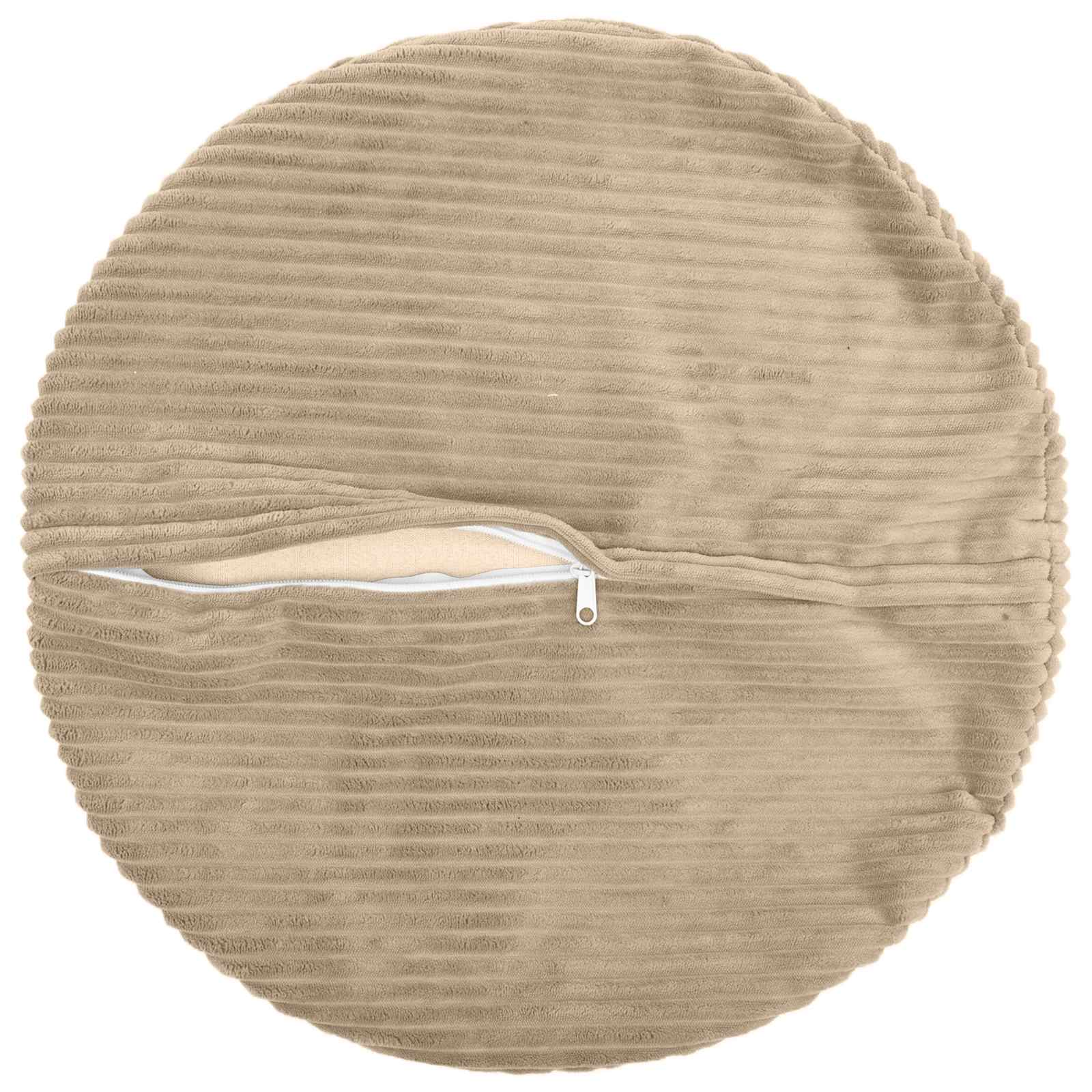 Federa 2 pcs HEERLEN Tortora Ø 50 cm corduroy