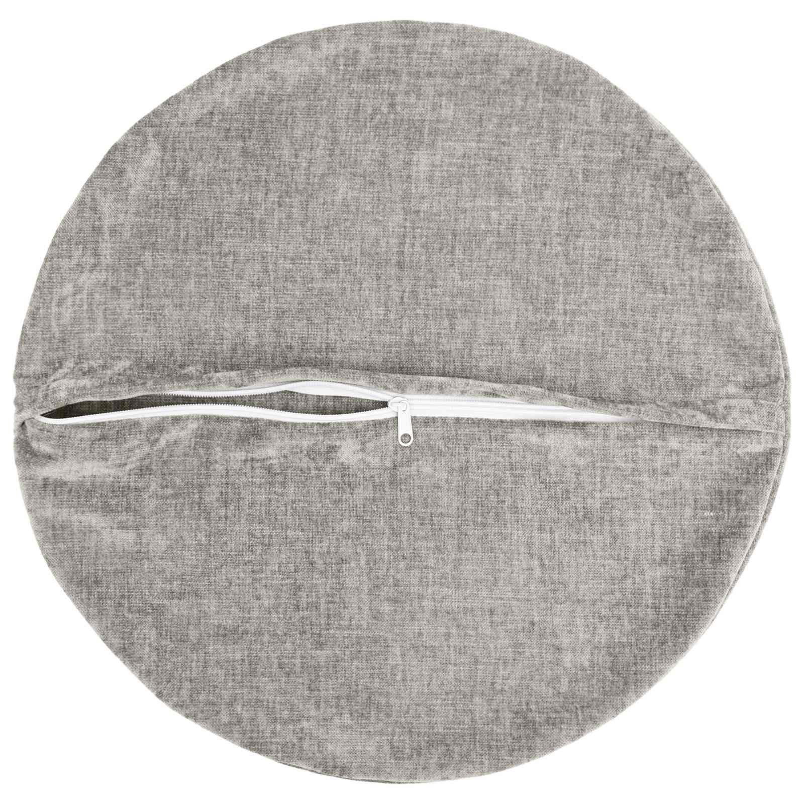 Federa 2 pz HEERLEN Grigio Chiaro Ø 50 cm Tessuto Chenille