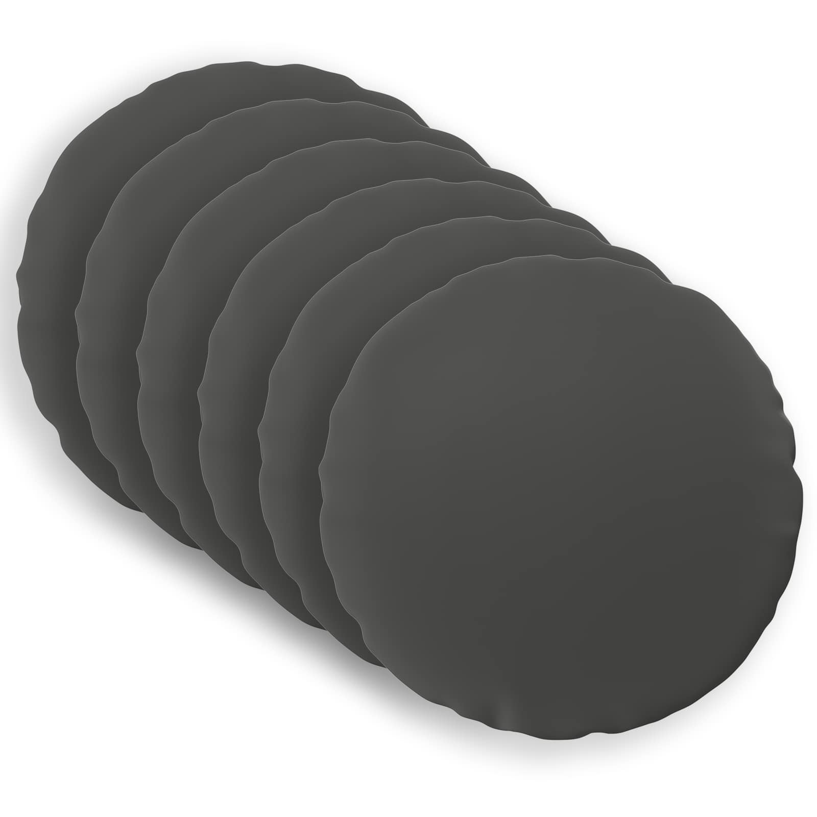 Federa 6 pcs HEERLEN Antracite Ø 50 cm Poliestere