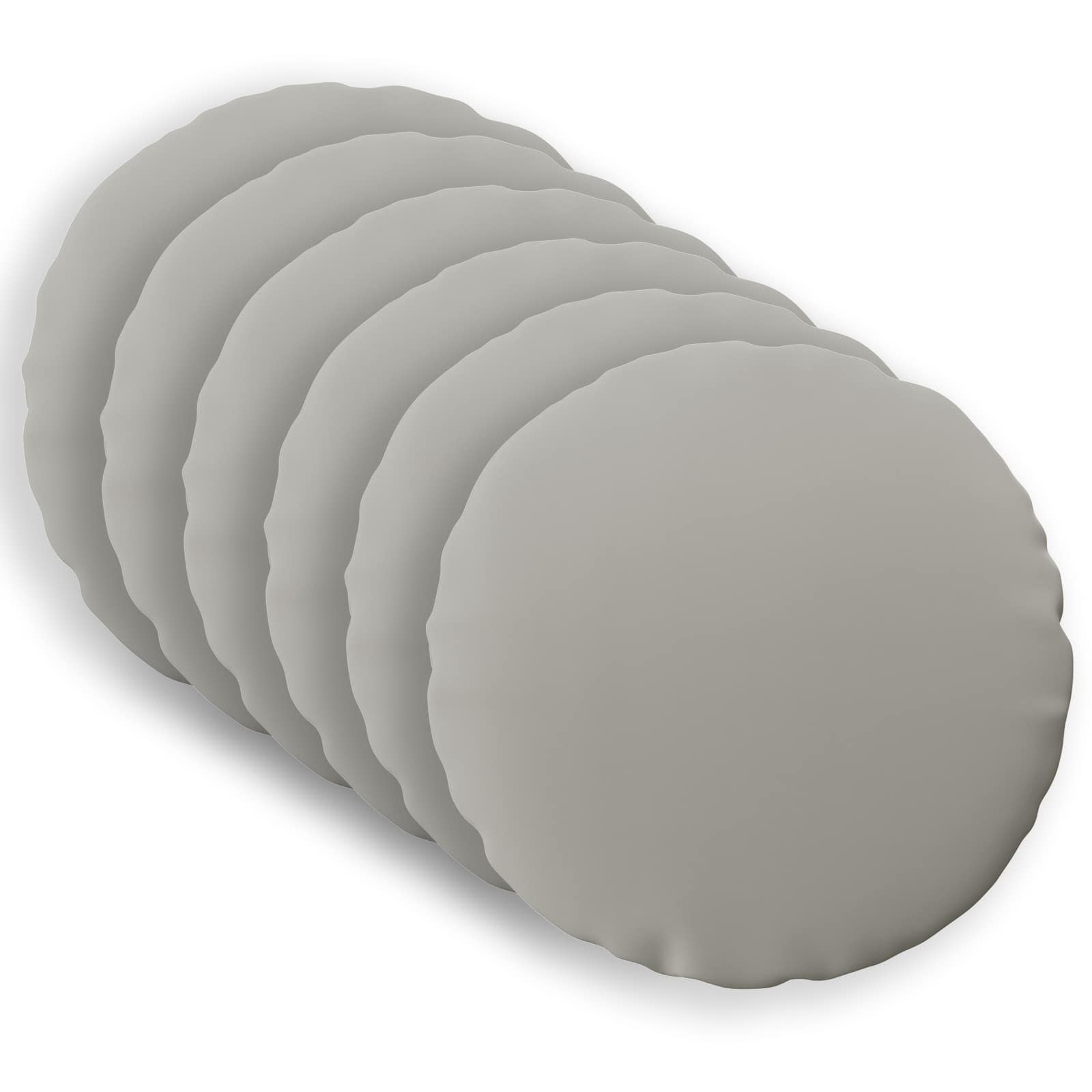 Federa 6 pcs HEERLEN Grigio Ø 50 cm Poliestere