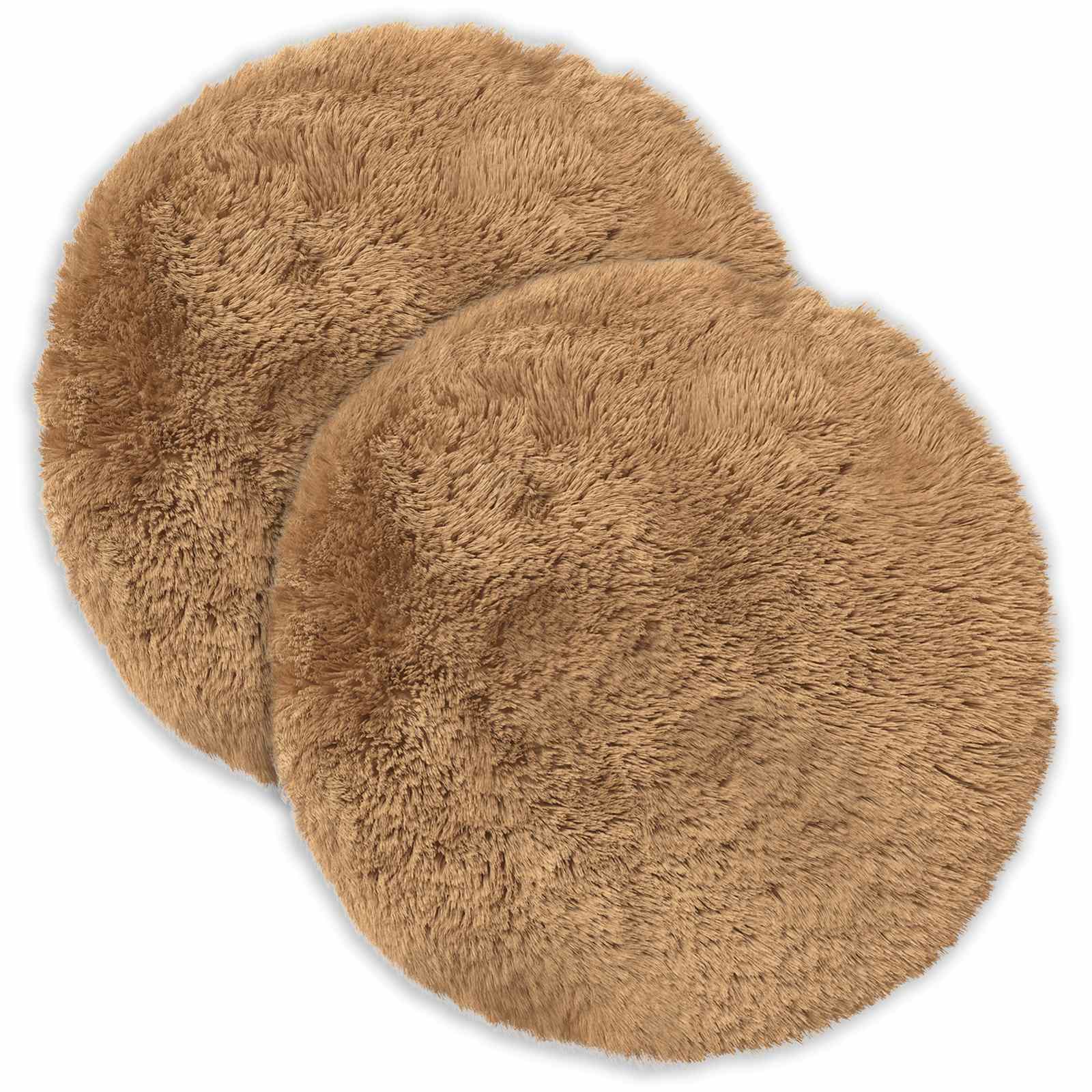 Federa 2 pcs HEERLEN Tortora Ø 50 cm Fleece PV