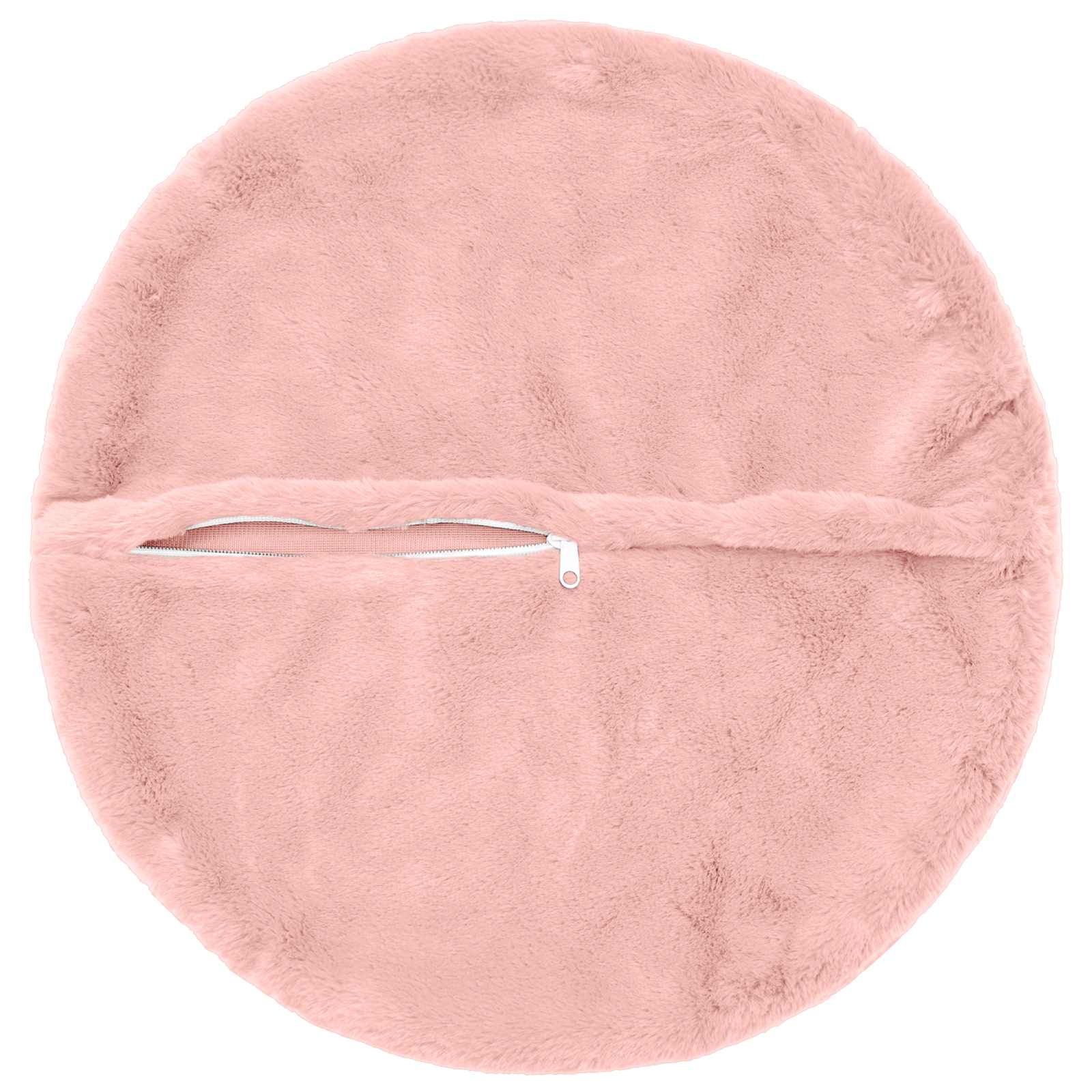Federa 2 pz HEERLEN Rosa Ø 50 cm Pelliccia di Coniglio Finta