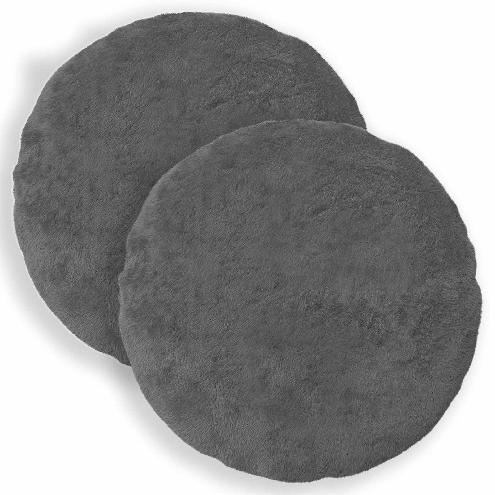 Federa 2 pz HEERLEN Grigio Scuro Ø 50 cm