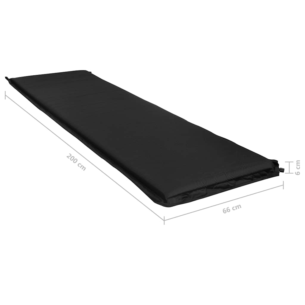 Materasso ad Aria Gonfiabile 66x200 cm Nero
