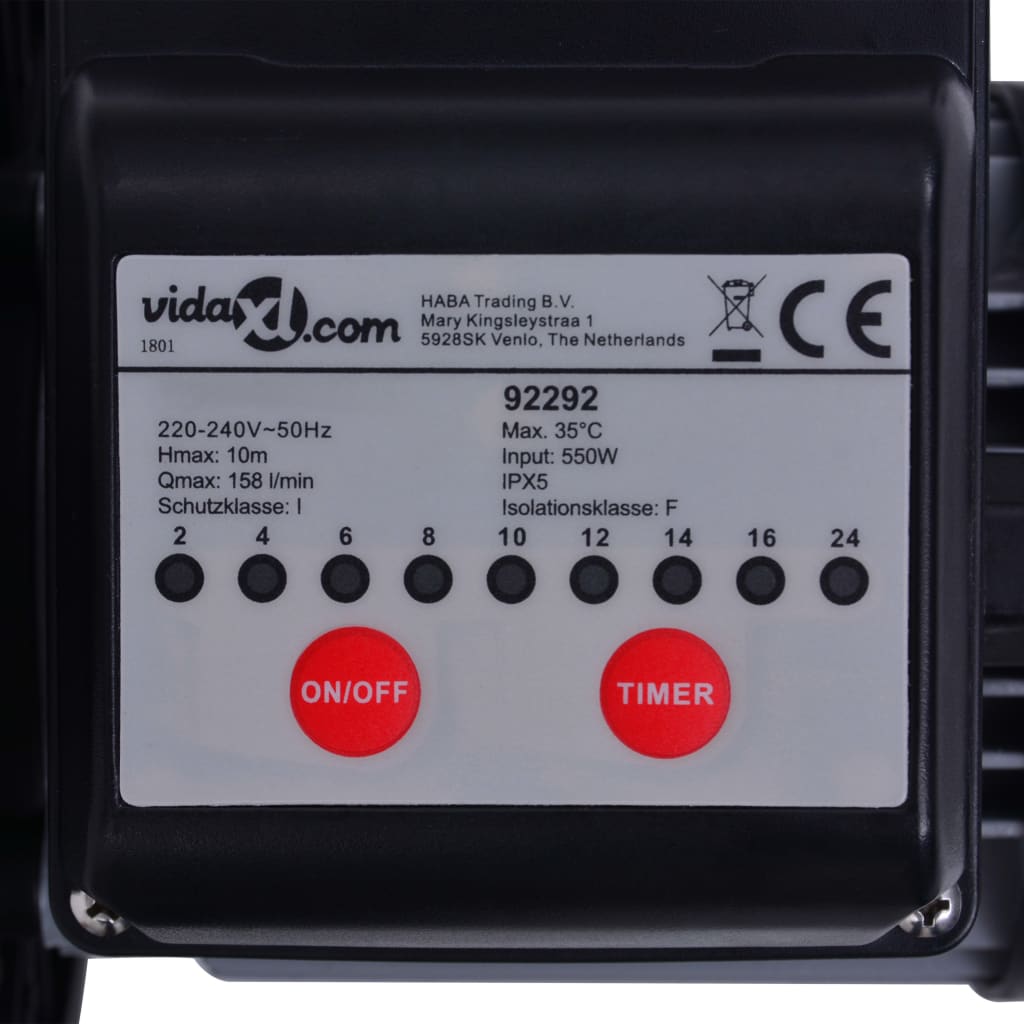 Pompa con Filtro a Sabbia con Timer 550 W 50 L