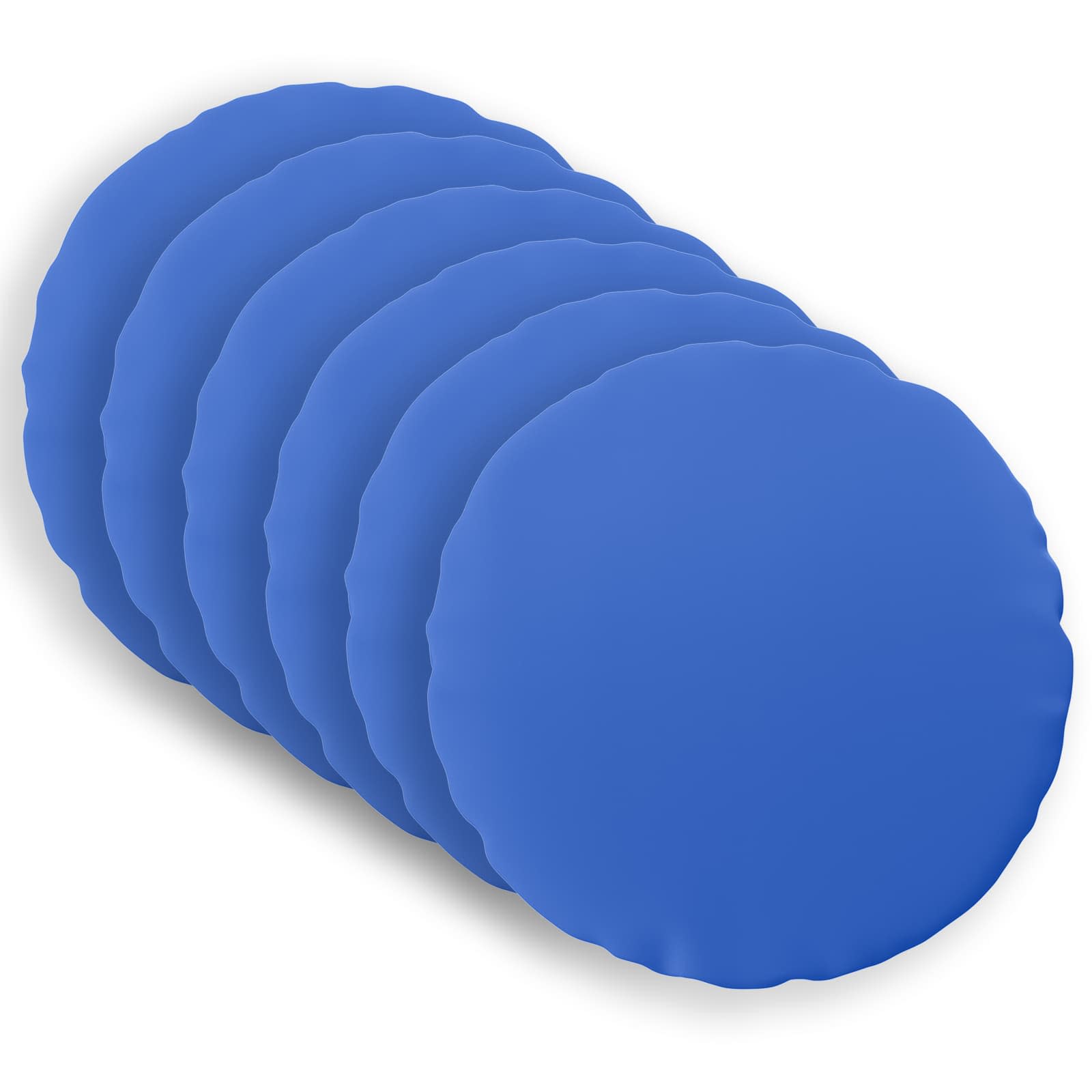 Federa 6 pcs HEERLEN Blu Reale Ø 60 cm Poliestere
