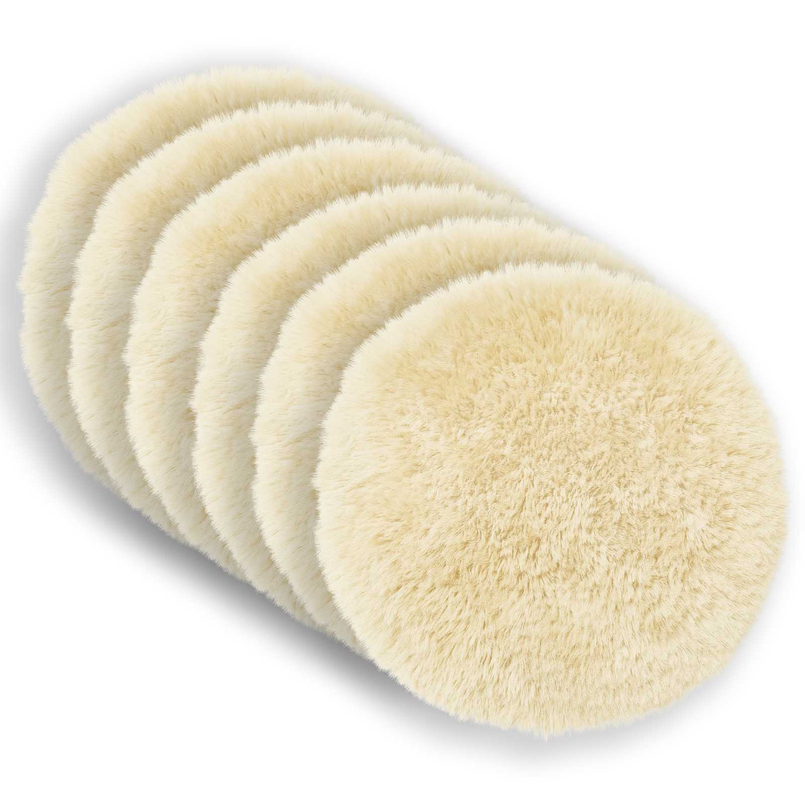 Federa 6 pcs HEERLEN Crema Ø 60 cm Fleece PV