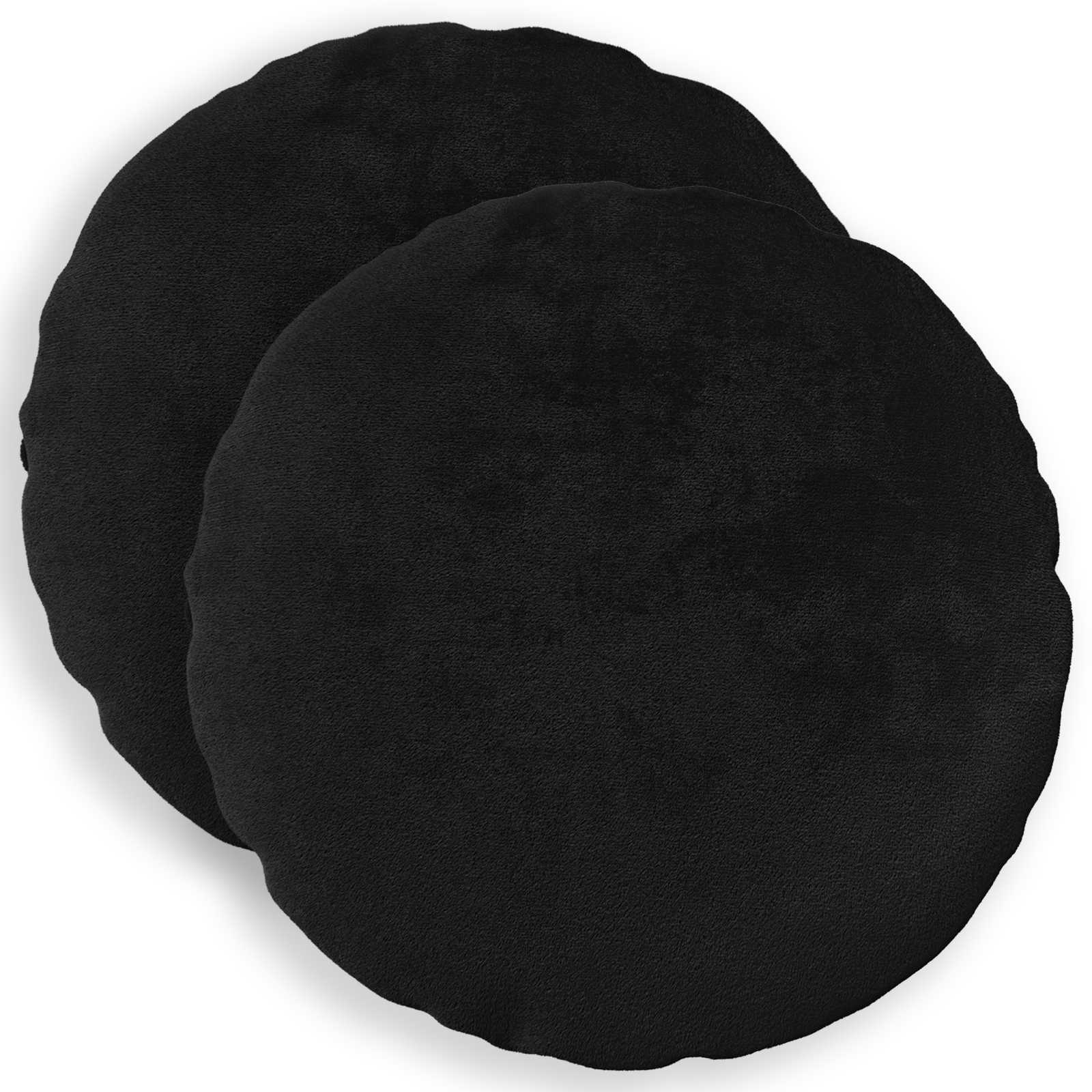 Federa 2 pcs HEERLEN Nero Ø 60 cm Flanella