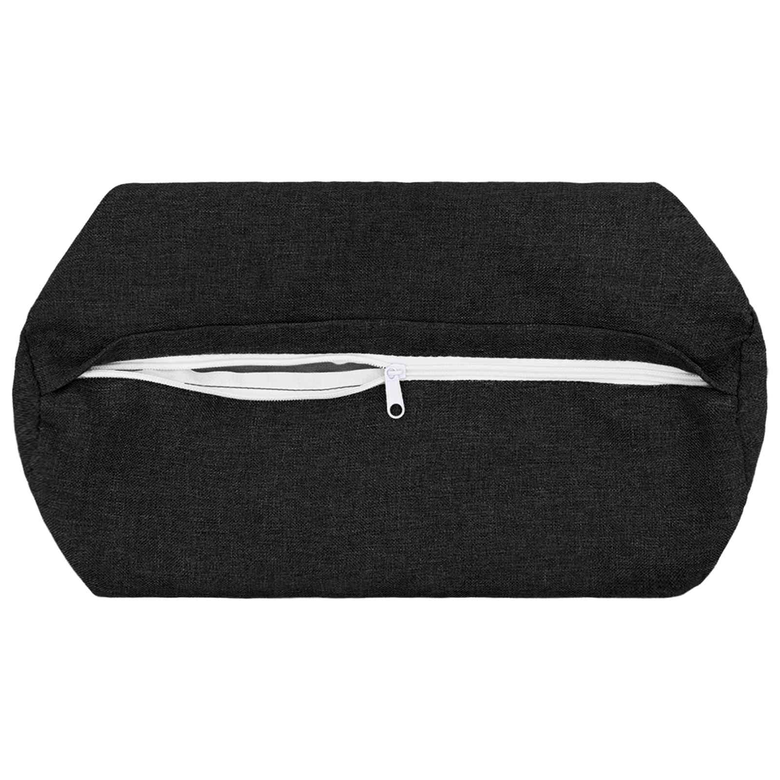 Federa 2 pz HEERLEN Nero Ø 15 x 40 cm Tessuto