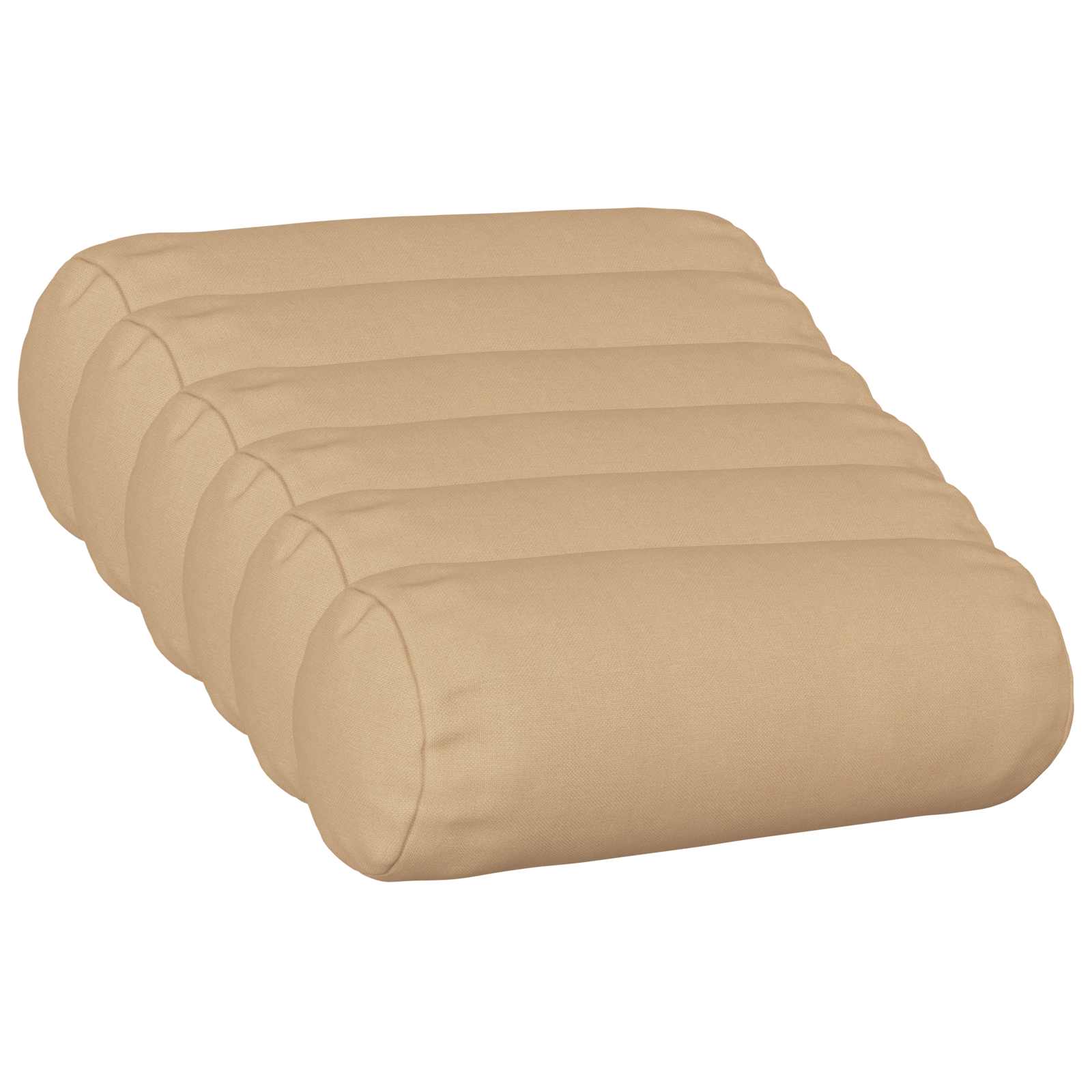 Federa 6 pz HEERLEN Crema Ø 15 x 40 cm Tessuto