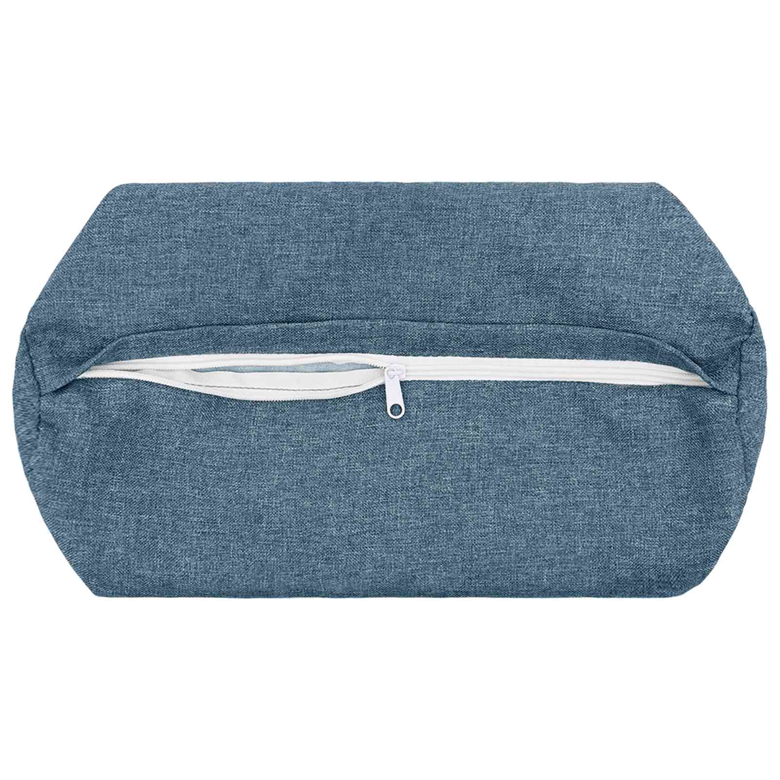 Federa 2 pz HEERLEN Blu jeans Ø 15 x 40 cm Tessuto