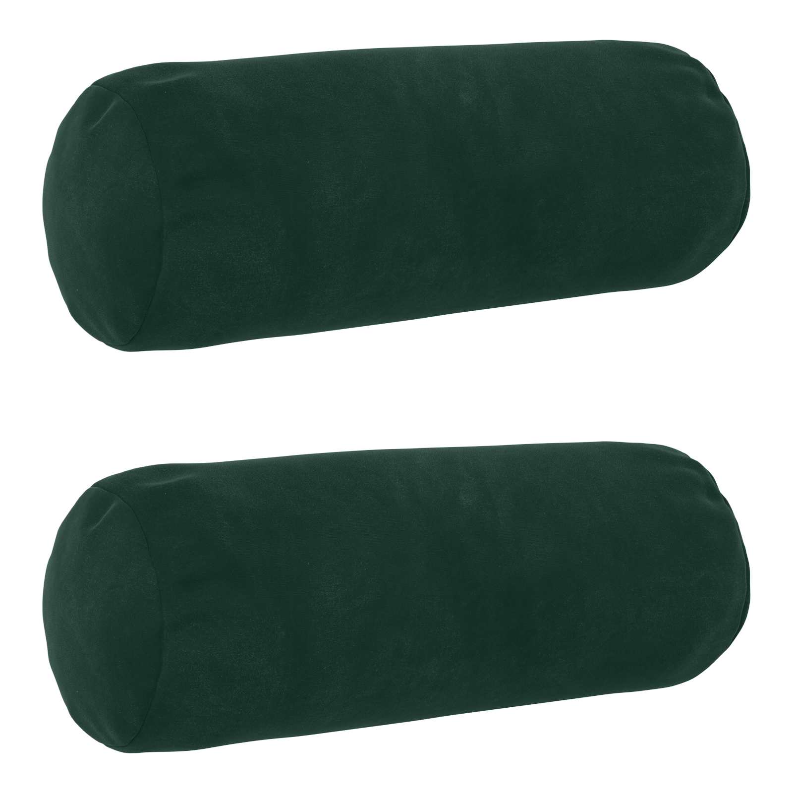 Federa 2 pcs HEERLEN Verde Scuro Ø 15 x 40 cm Velluto