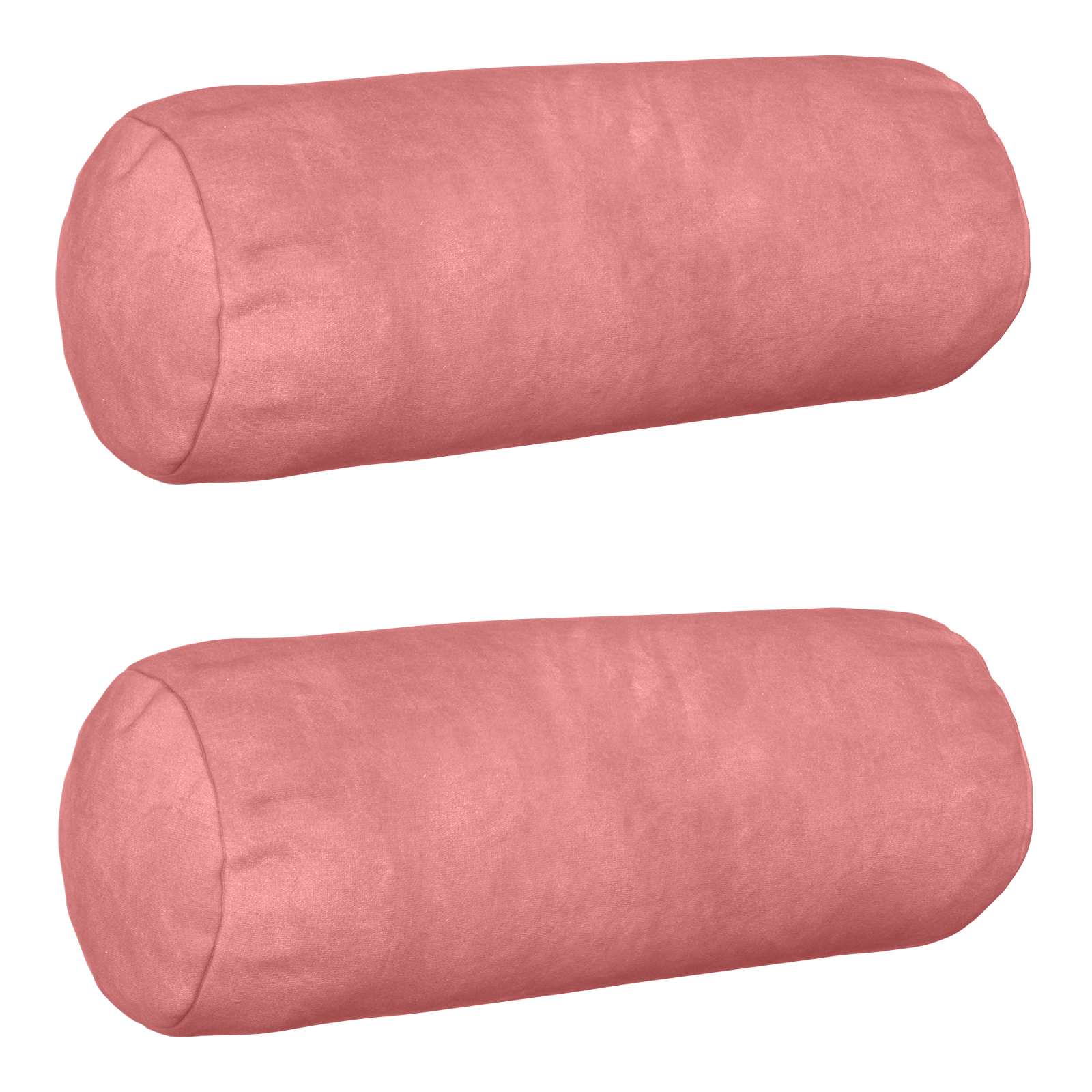 Federa 2 pcs HEERLEN Rosa Ø 15 x 40 cm Velluto