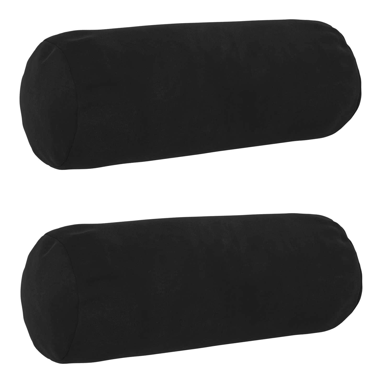 Federa 2 pcs HEERLEN Nero Ø 15 x 40 cm Velluto
