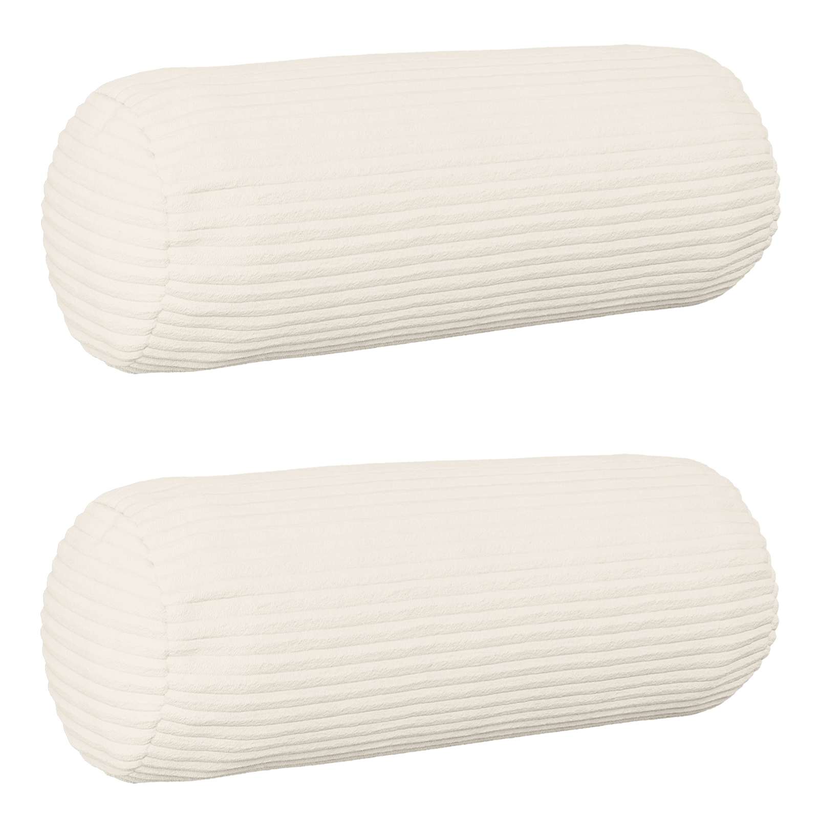 Federa 2 pcs HEERLEN Crema Ø 15 x 40 cm corduroy