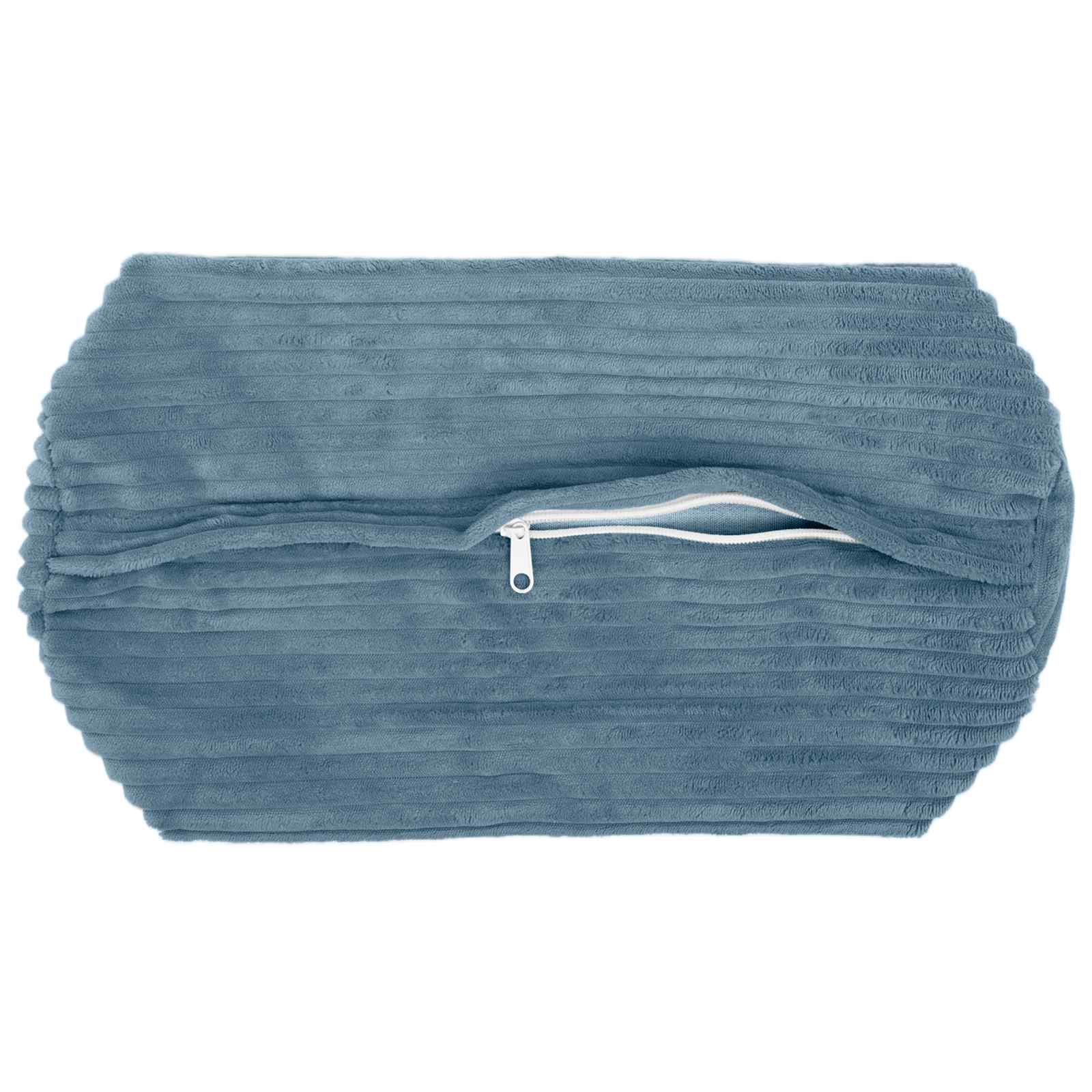 Federa 2 pcs HEERLEN Blu Ø 15 x 40 cm corduroy
