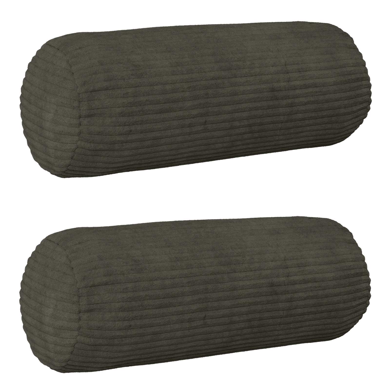 Federa 2 pcs HEERLEN Antracite Ø 15 x 40 cm corduroy