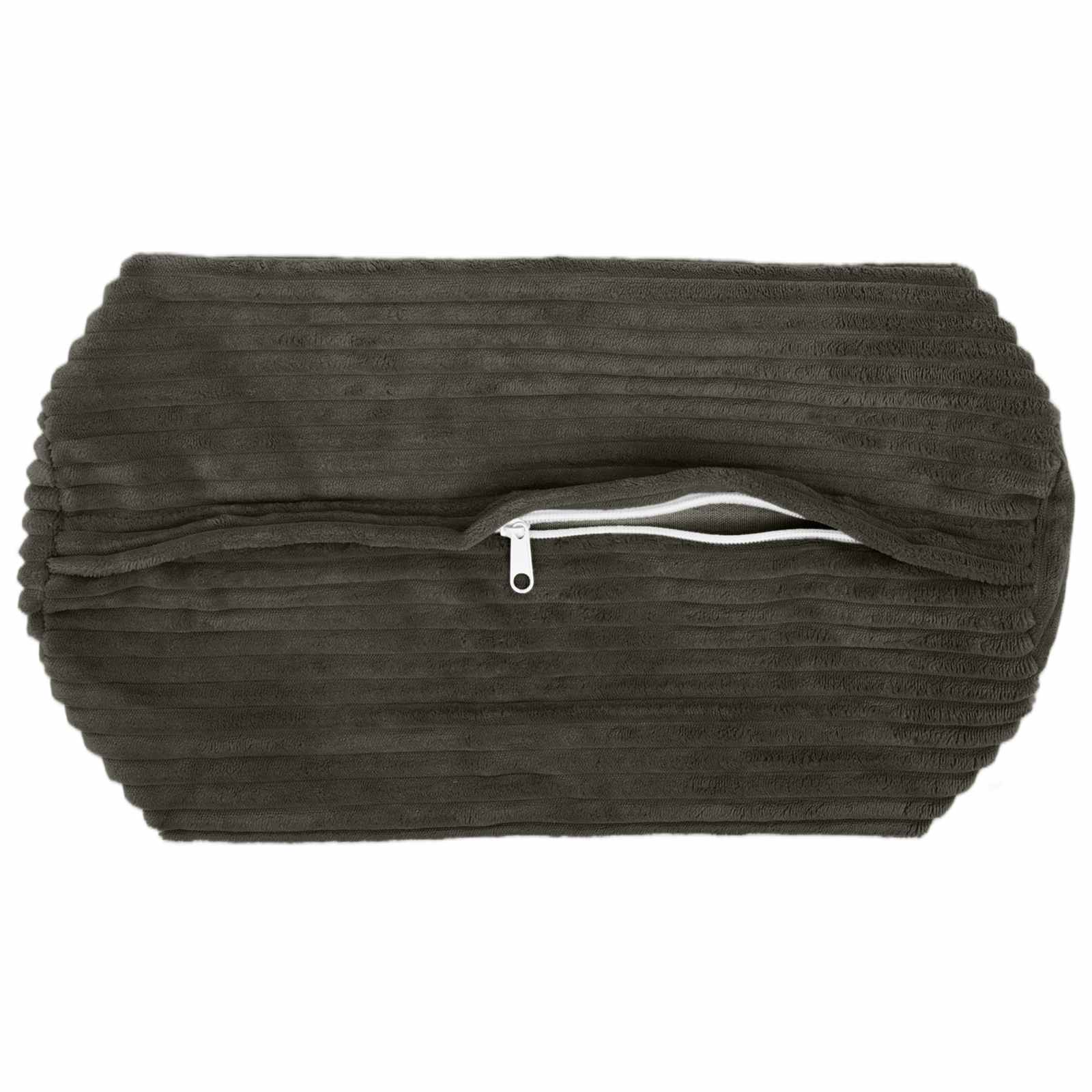 Federa 6 pcs HEERLEN Antracite Ø 15 x 40 cm corduroy