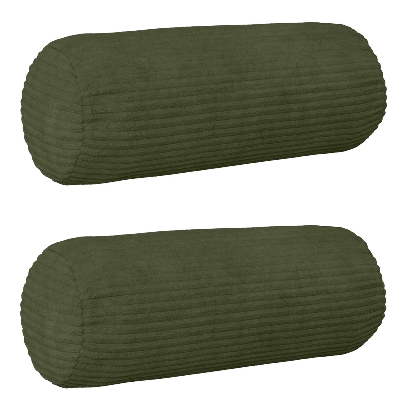 Federa 2 pcs HEERLEN Verde Ø 15 x 40 cm corduroy