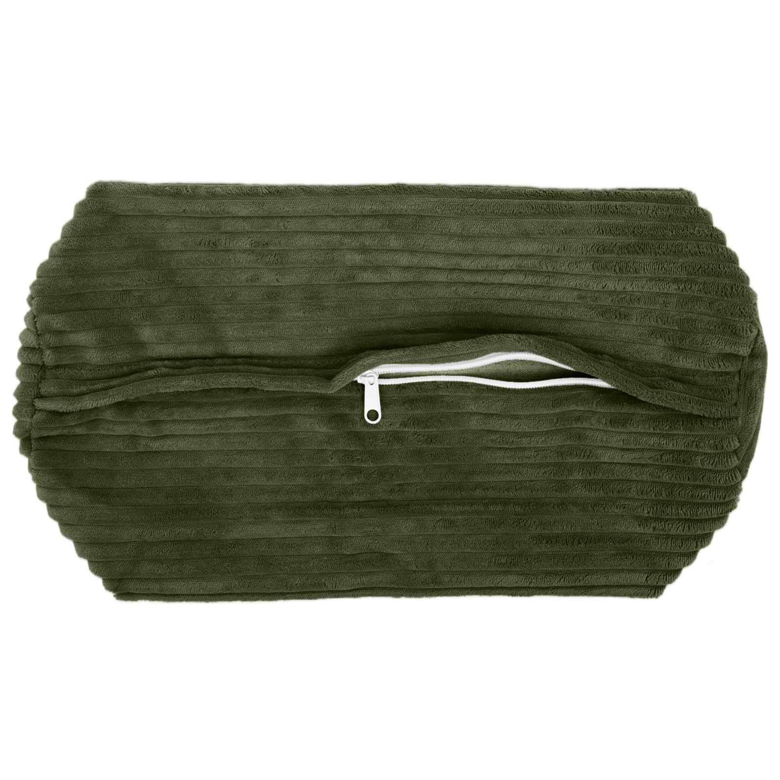 Federa 2 pcs HEERLEN Verde Ø 15 x 40 cm corduroy
