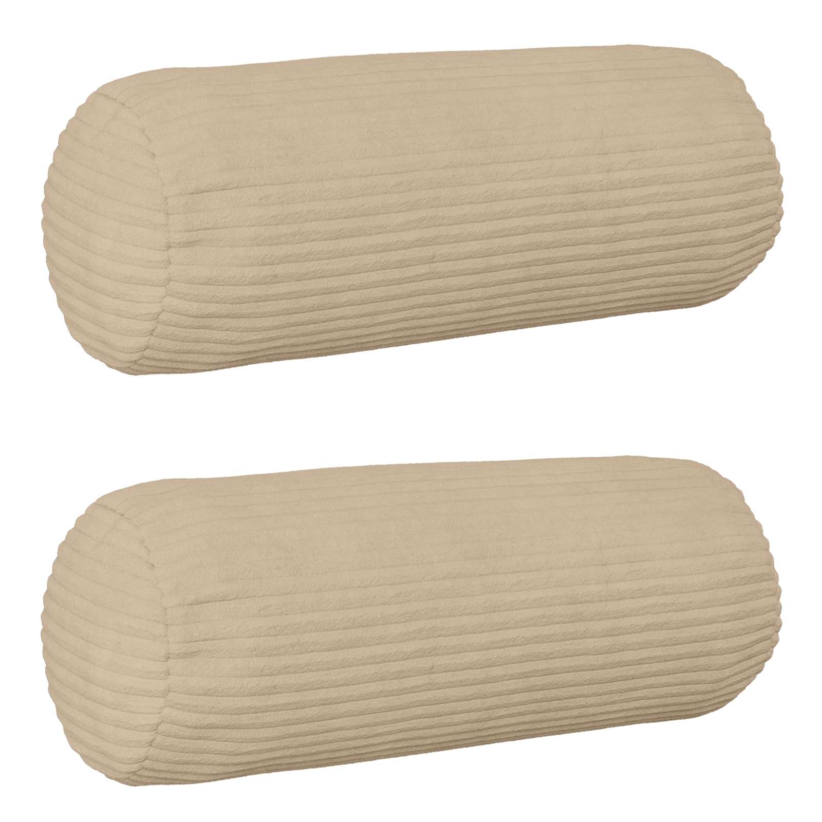 Federa 2 pcs HEERLEN Tortora Ø 15 x 40 cm corduroy
