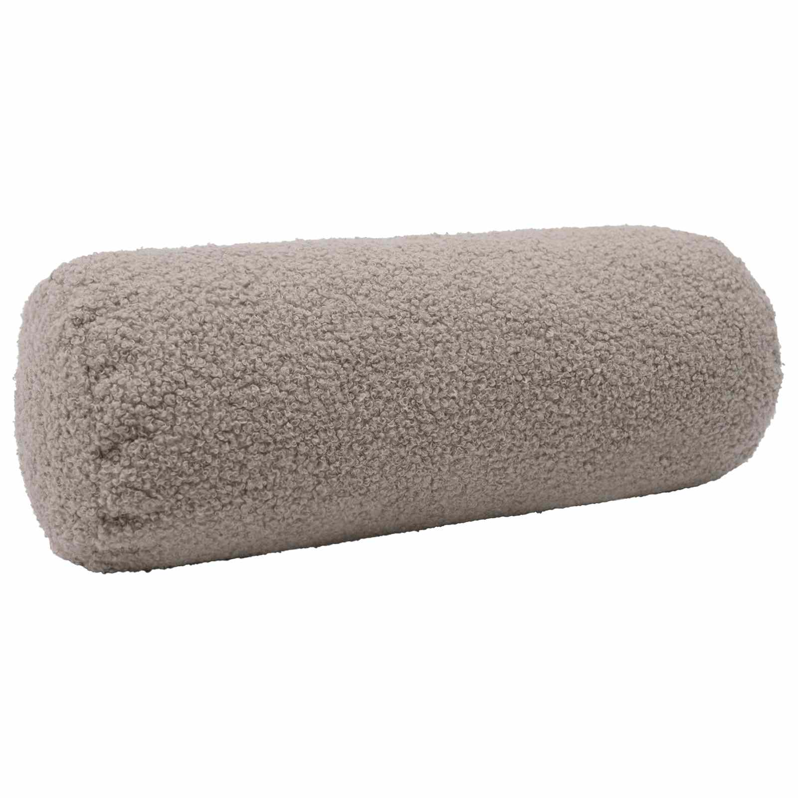 Federa 2 pcs HEERLEN Grigio Chiaro Ø 15 x 40 cm Bouclé