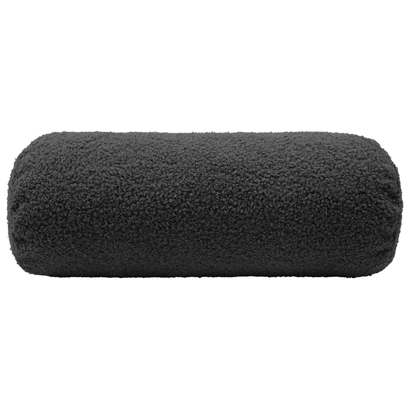 Federa 2 pcs HEERLEN Grigio Scuro Ø 15 x 40 cm Bouclé