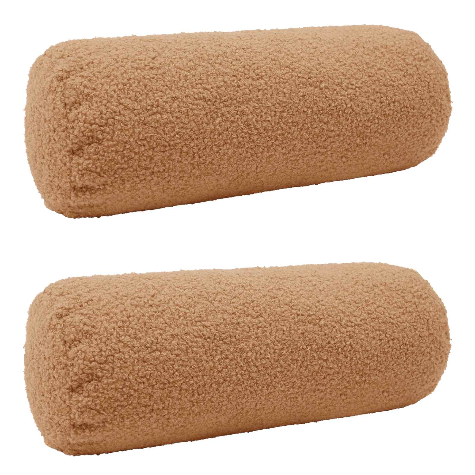 Federa 2 pcs HEERLEN Beige Ø 15 x 40 cm Bouclé