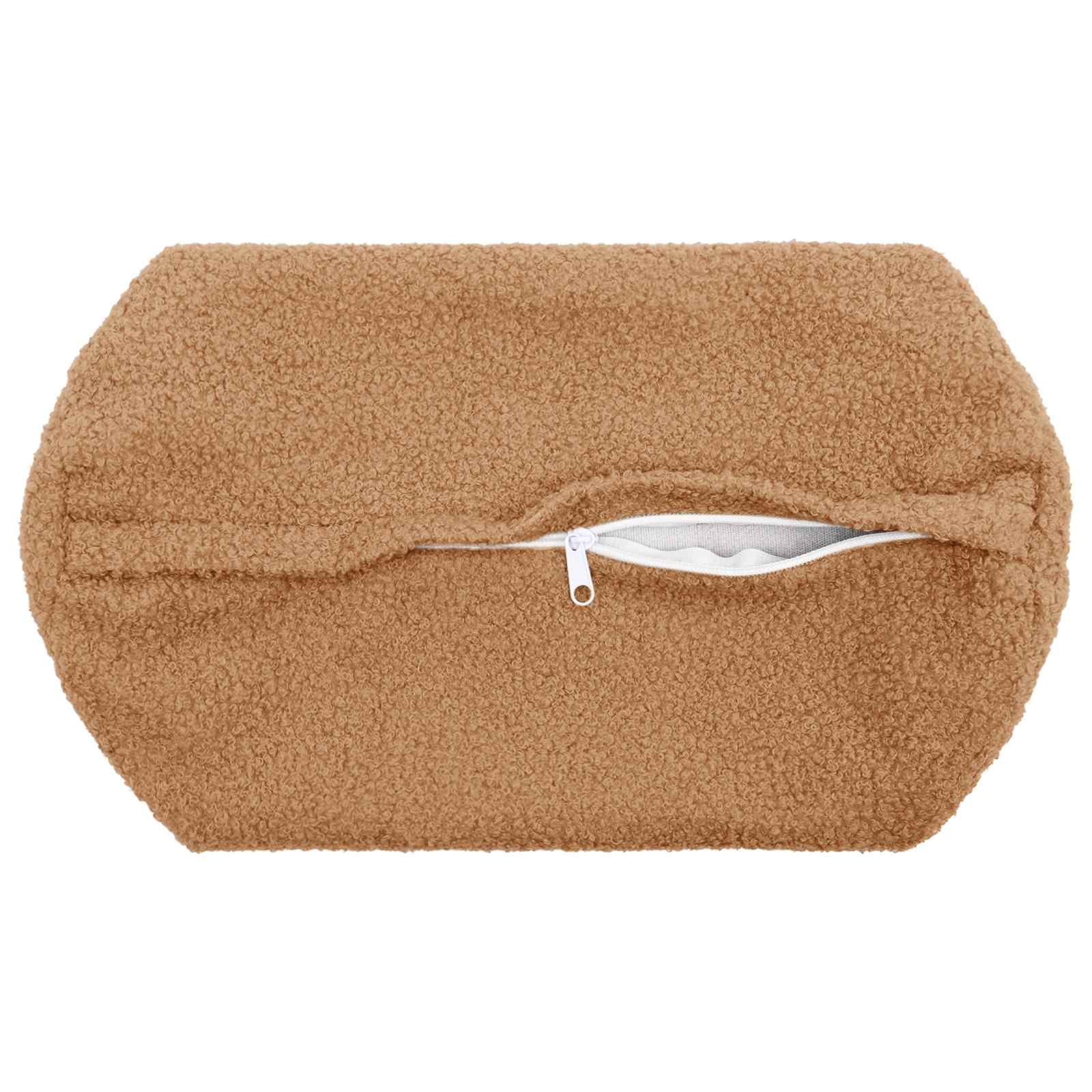 Federa 2 pcs HEERLEN Beige Ø 15 x 40 cm Bouclé