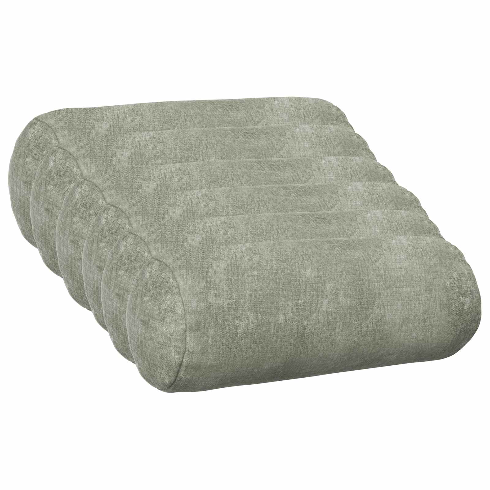 Federa 6 pz HEERLEN Verde Ø 15 x 40 cm Tessuto Chenille