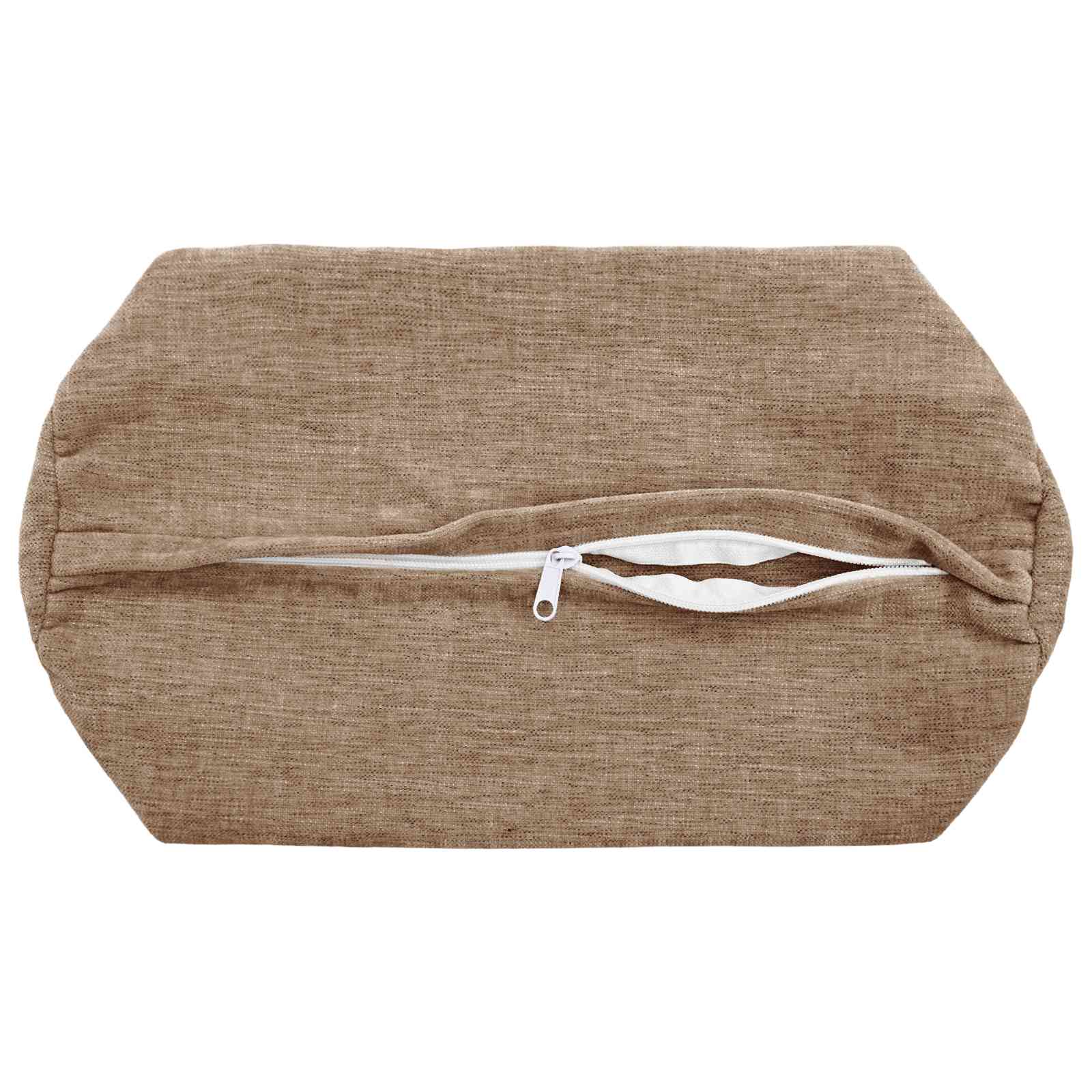 Federa 6 pz HEERLEN Marrone Ø 15 x 40 cm Tessuto Chenille