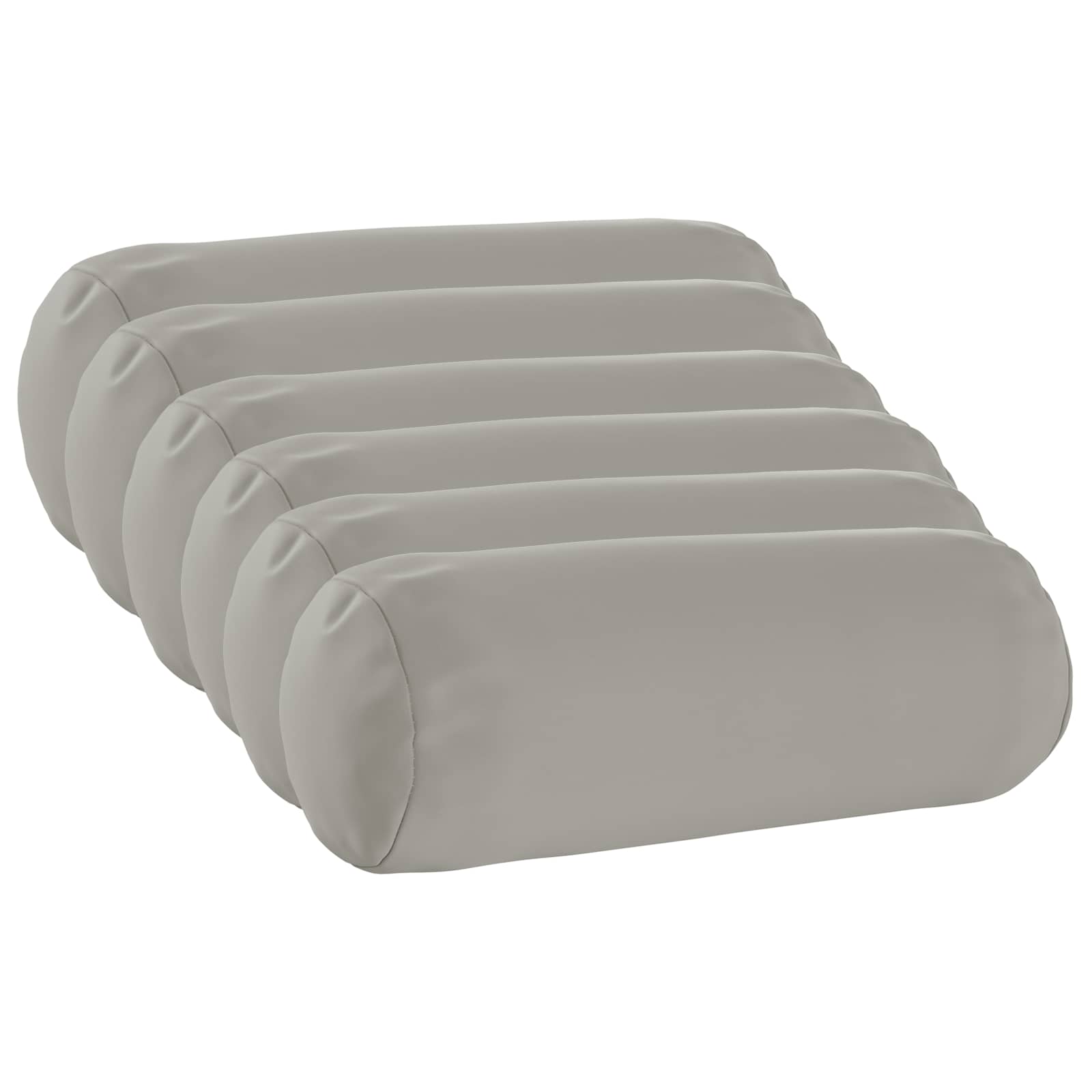 Federa 6 pcs HEERLEN Grigio Ø 15 x 40 cm Poliestere