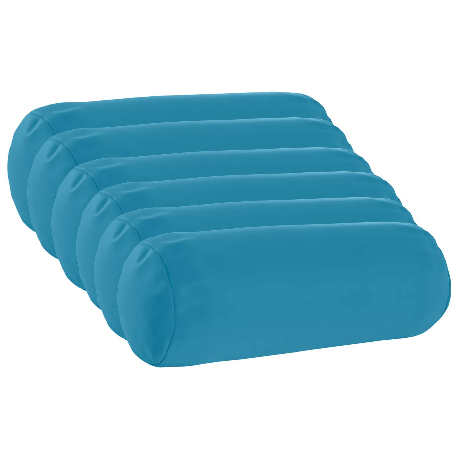 Federa 6 pcs HEERLEN Azzurro Ø 15 x 40 cm Poliestere