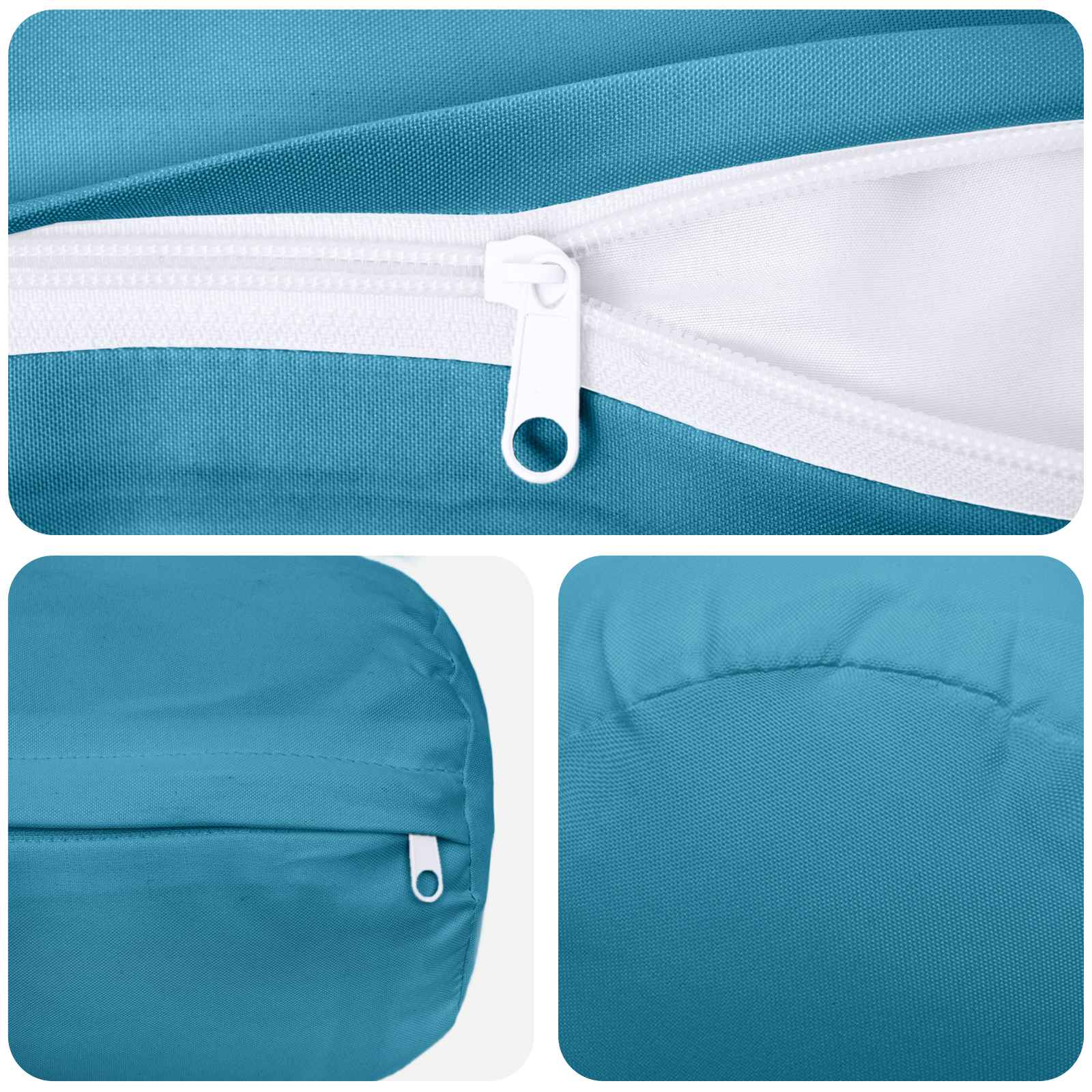 Federa 6 pcs HEERLEN Azzurro Ø 15 x 40 cm Poliestere