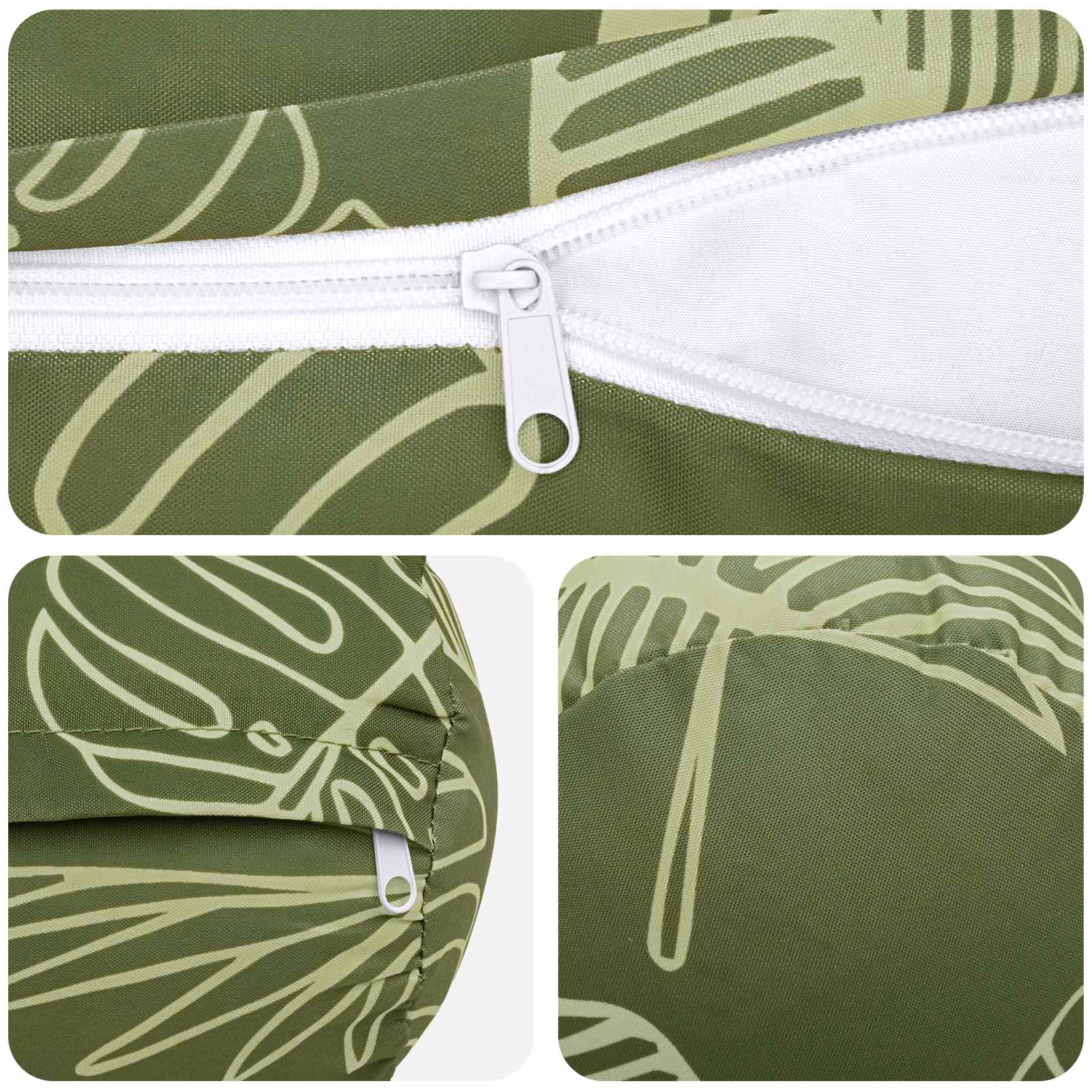 Federa 6 pcs HEERLEN Design a foglia Ø 15 x 40 cm Poliestere